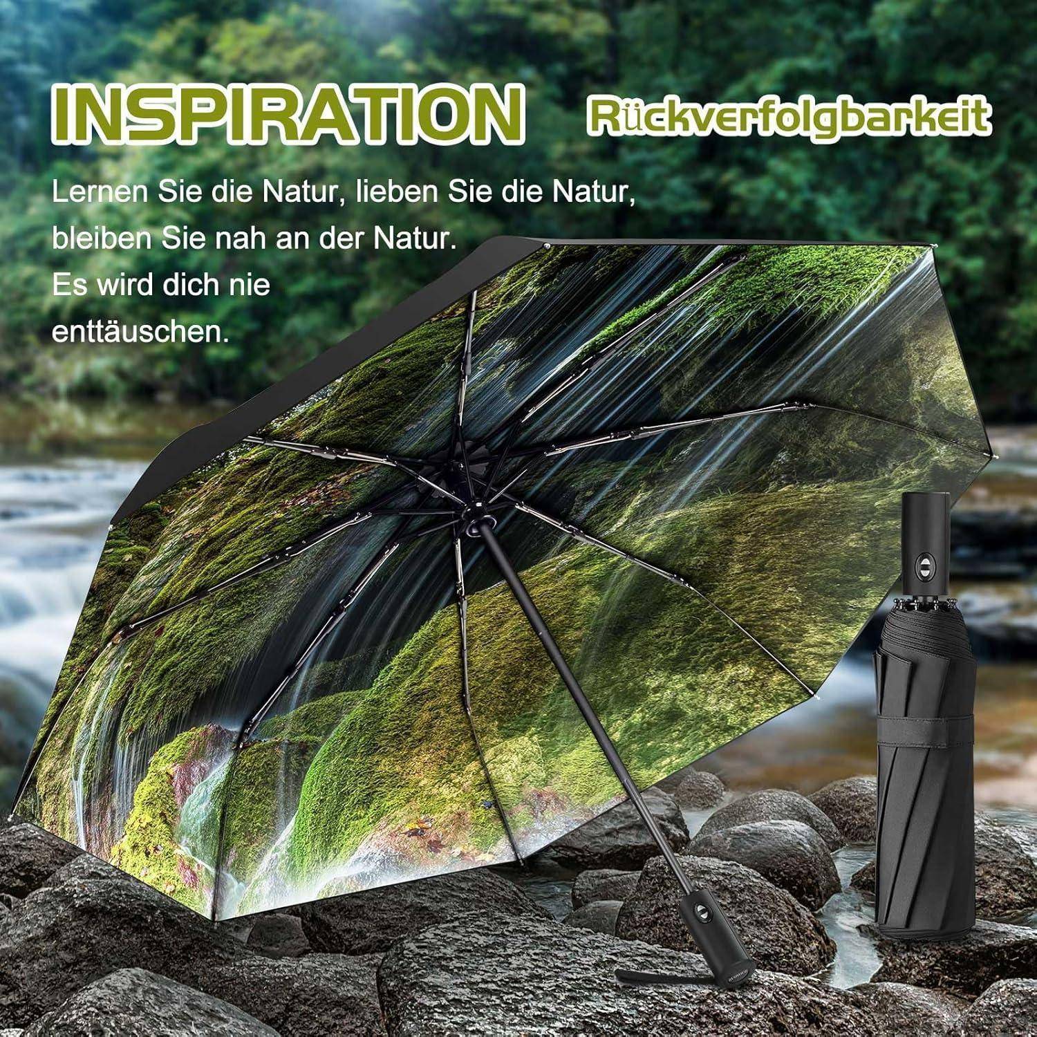 Faltbarer Regenschirm mit niedlichen Aufdrucken für