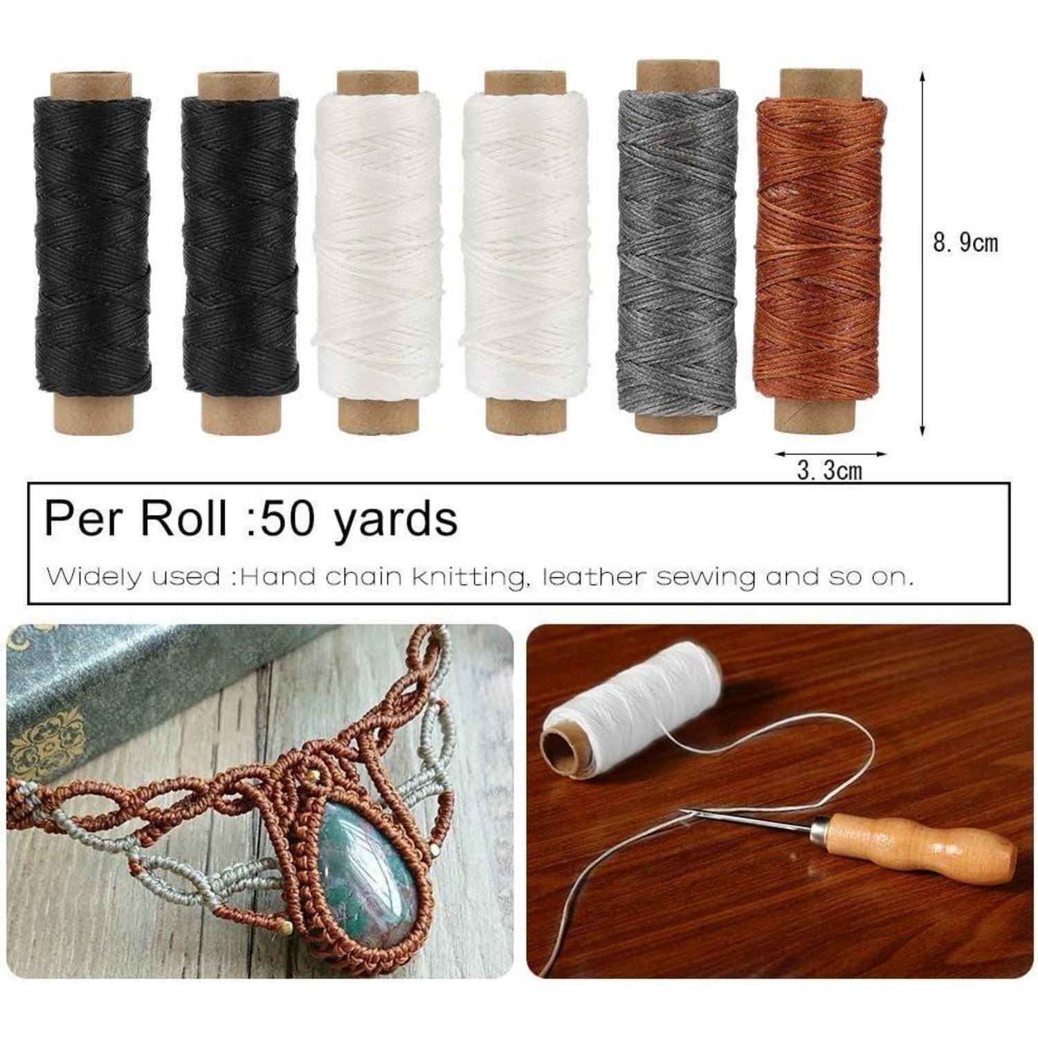 Leder Nähwerkzeug Set 26-teilig für Lederbearbeitung & Handnähen