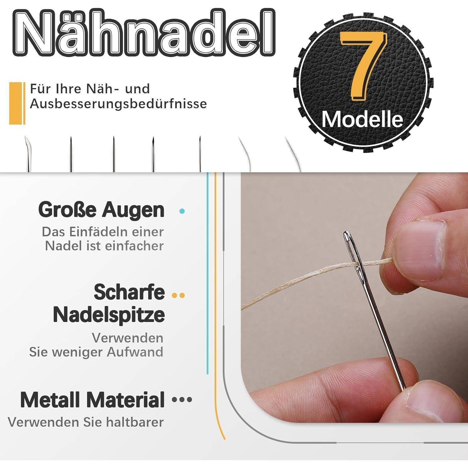 DIY Namner Lederfaden Set: 150D Wachsfaden