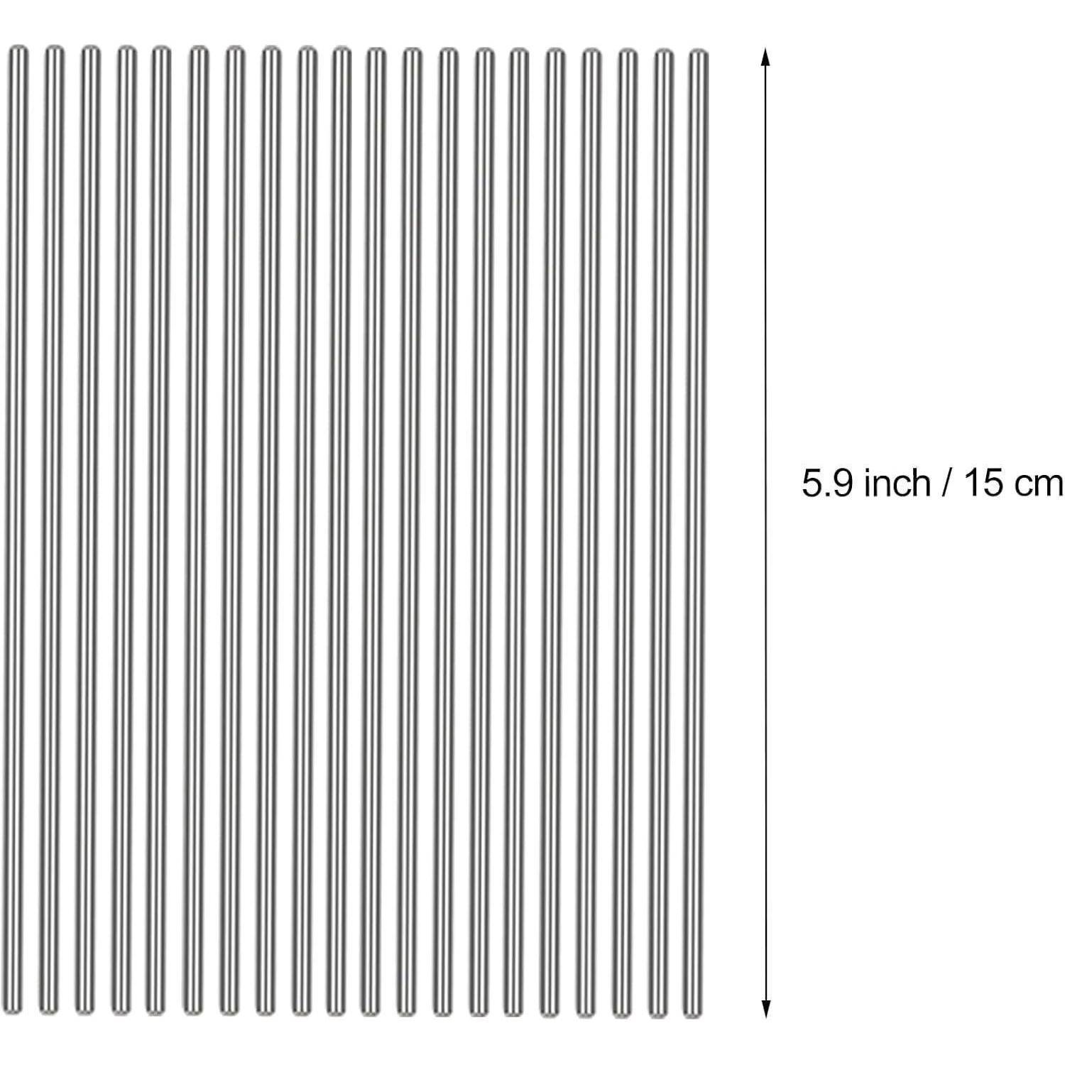 Vertikale, gleichmäßig angeordnete Linien auf einem Raster, das an der Seite mit '5,9 Zoll / 15 cm' beschriftet ist und die Höhenmessung anzeigt.
