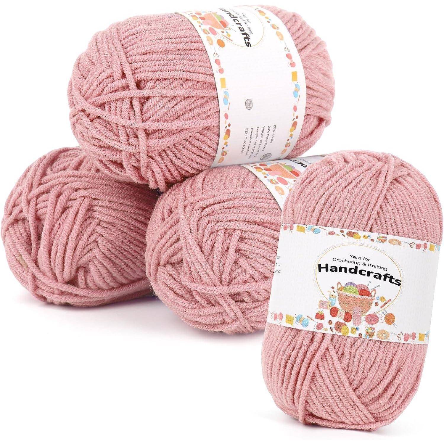 Wolle Amigurumi Baumwolle 5Ply Häkelgarn Strickgarn 200g Fleischrosa