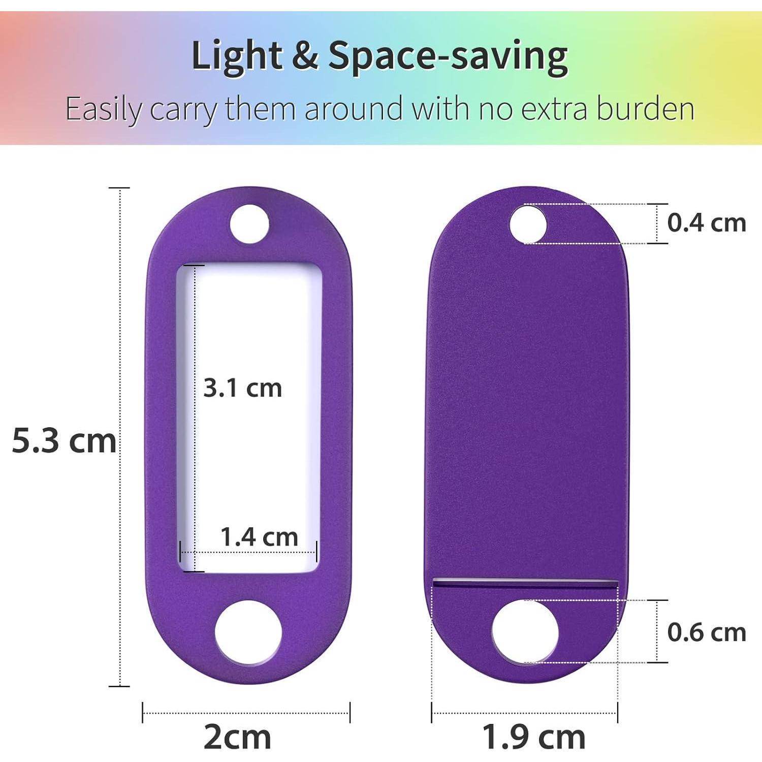 Schlüsselanhänger Kunststoff 5cm 100 Stück Mehrfarben 100 Pack
