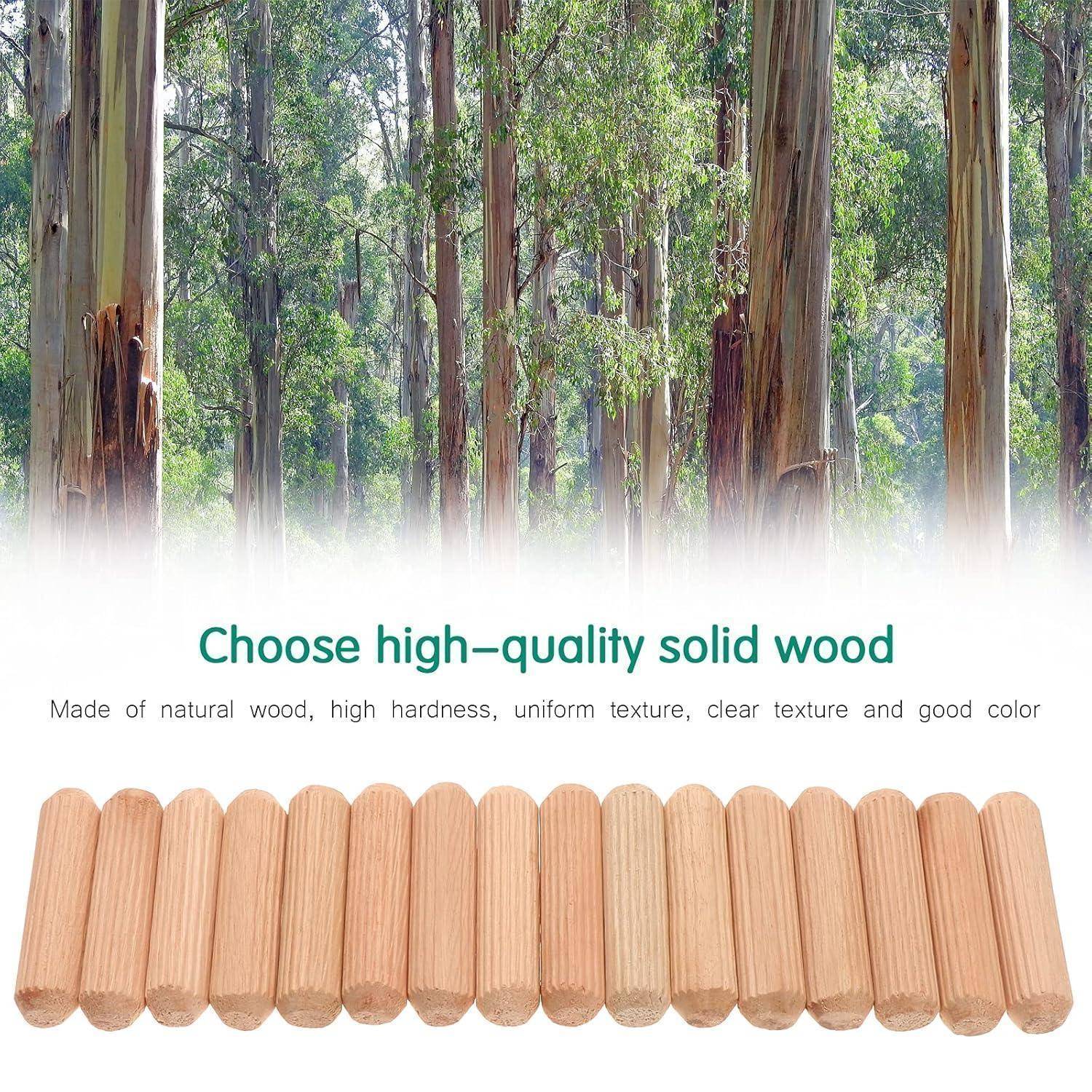 Holzdübel Riffeldübel Buche Möbel Tischler DIY Set 400 Stück 10x40mm