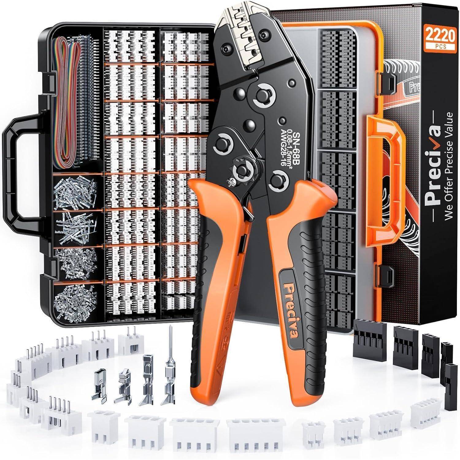 Crimpzange Set AWG28-16 0,08-1,5 mm für ATX EPS PCIE SATA Power Pins