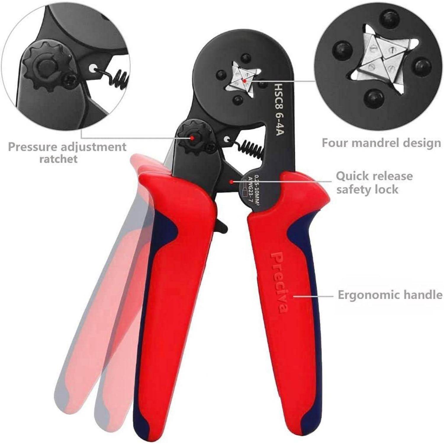 Crimpzange Aderendhülsen Set Kit 0,25-10,00 qmm ohne Tasche 1200 Stück