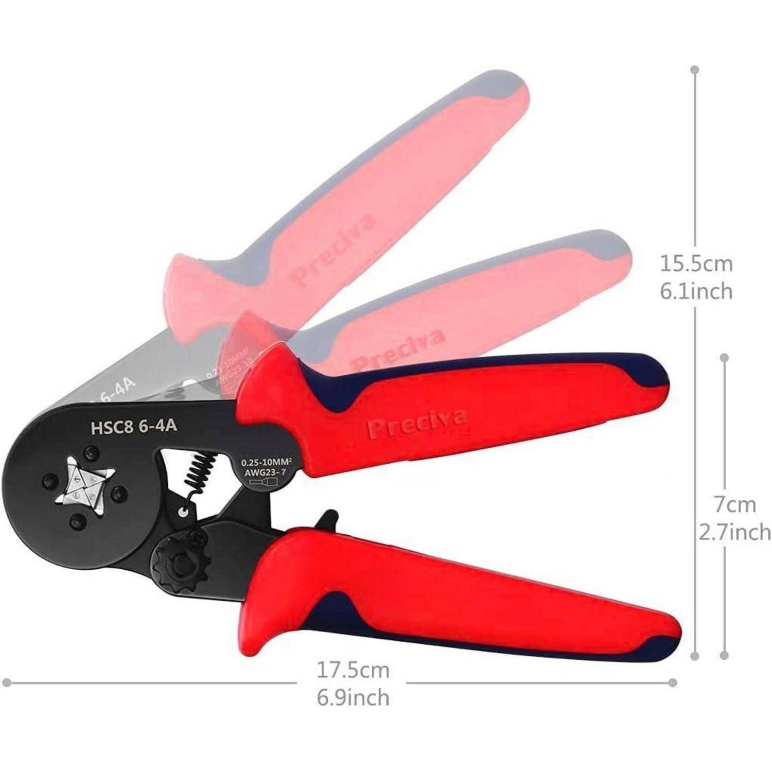 Crimpzange Aderendhülsen Set Kit 0,25-10,00 qmm ohne Tasche 1200 Stück