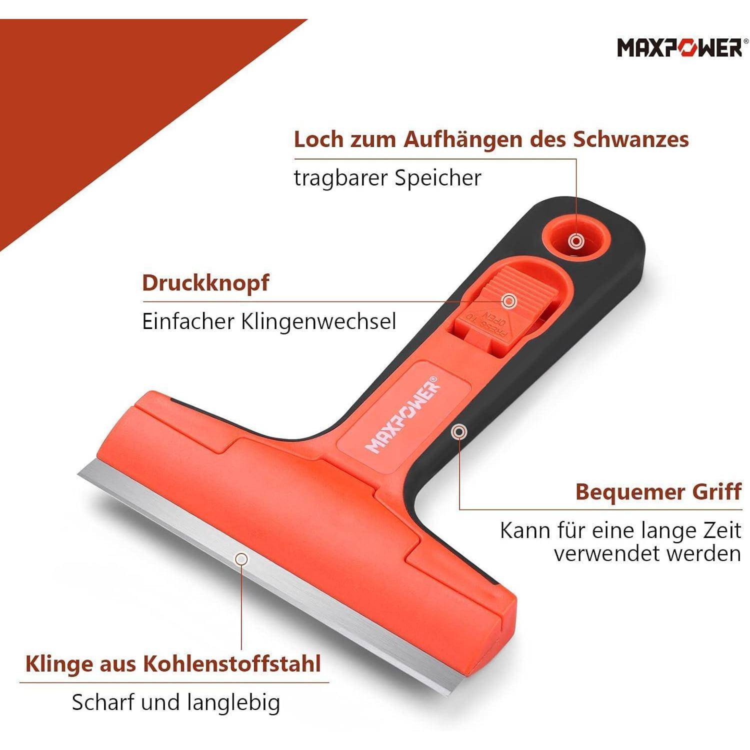 Tapetenentferner Fensterschaber 100 mm mit 10 Ersatzklingen