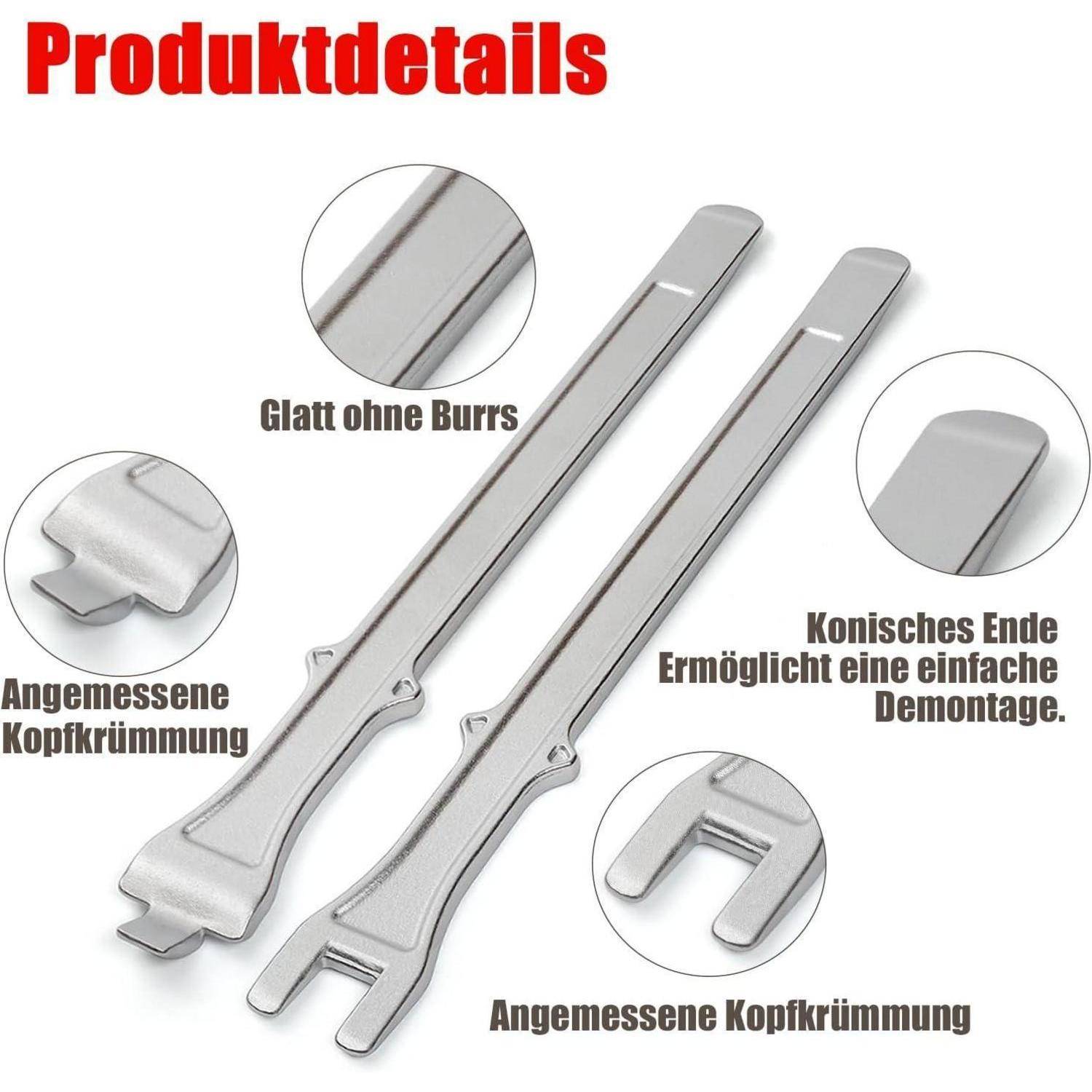 Montiereisen 2er Satz 40 cm hochfester Stahl für Motorrad Fahrrad