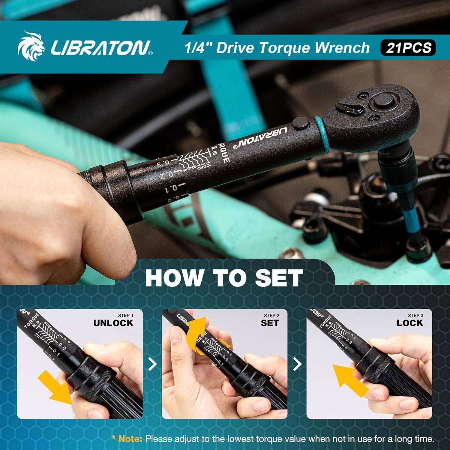 Drehmomentschlüssel 1 4 Zoll 0,1 Nm Torx Fahrrad 2-14Nm