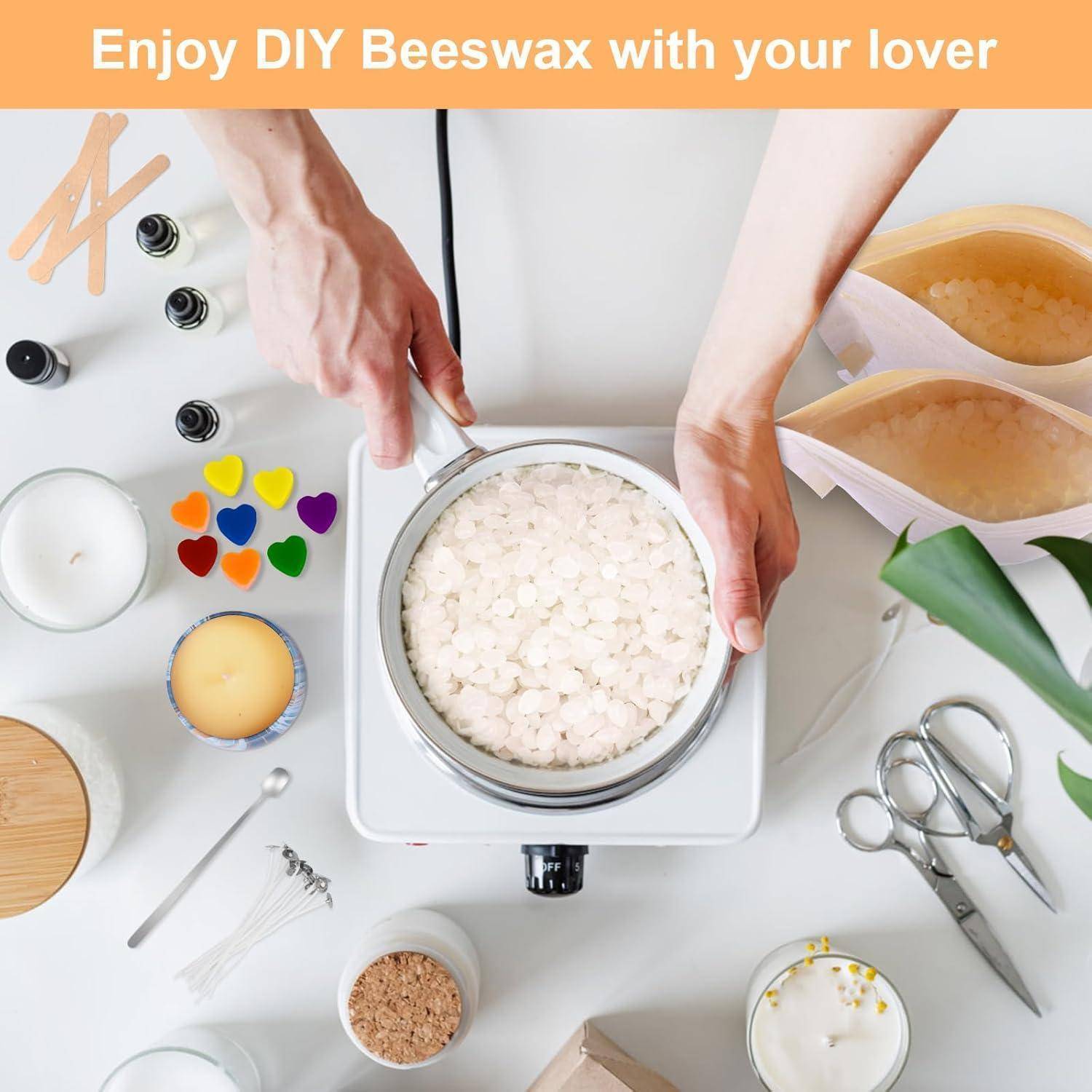 Kerzen Selber Machen Set Bienenwachs Pastillen Kerzenwachs 1Kg