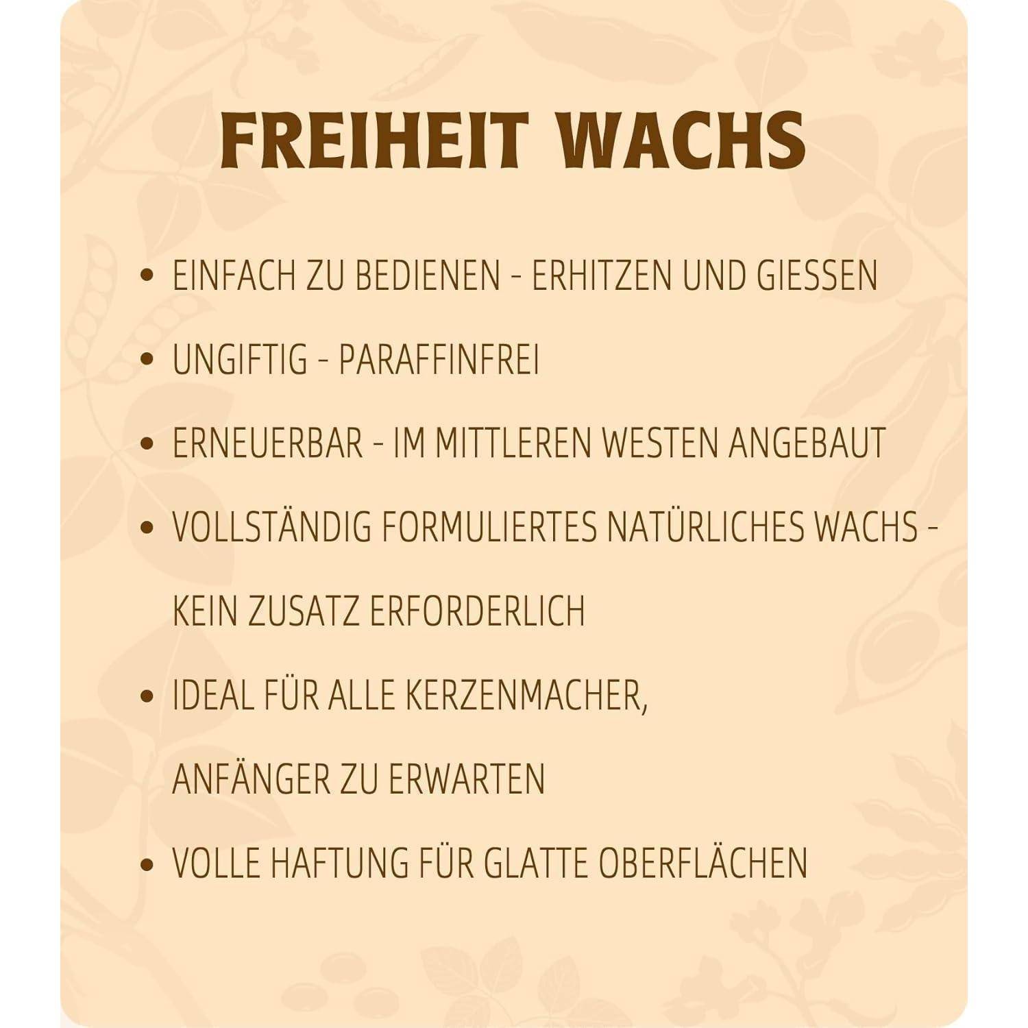 Sojawachs Kerzen Kerzenwachs Kerzenherstellung 2kg 5kg 1KG