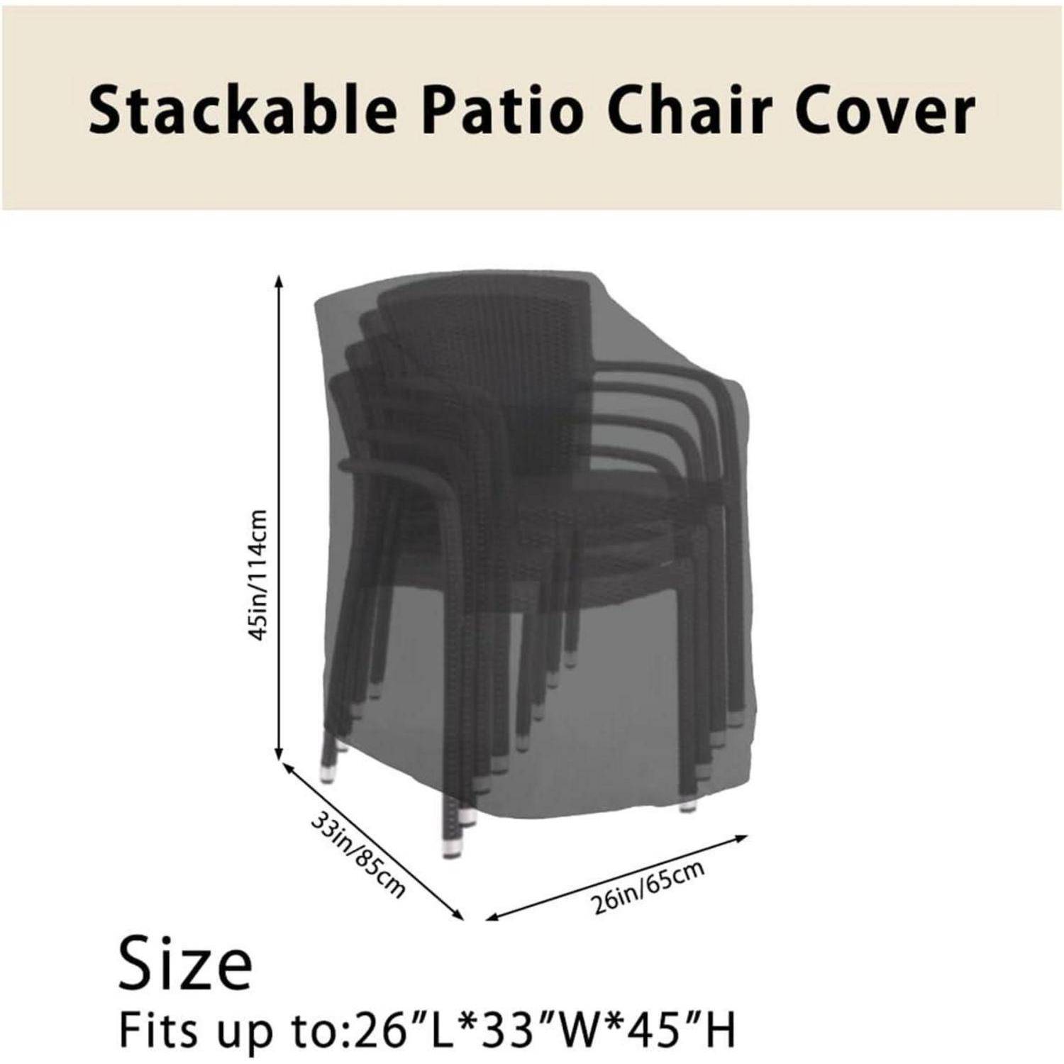 Gartenstühle Abdeckung 6 Stühle 210D Oxford Schutzhülle 114x85x65cm