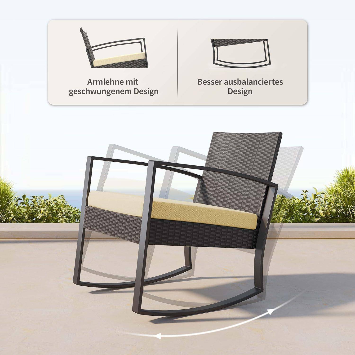 Gartenmöbel Set Balkon 2 Personen Terrassen Outdoor wasserdicht