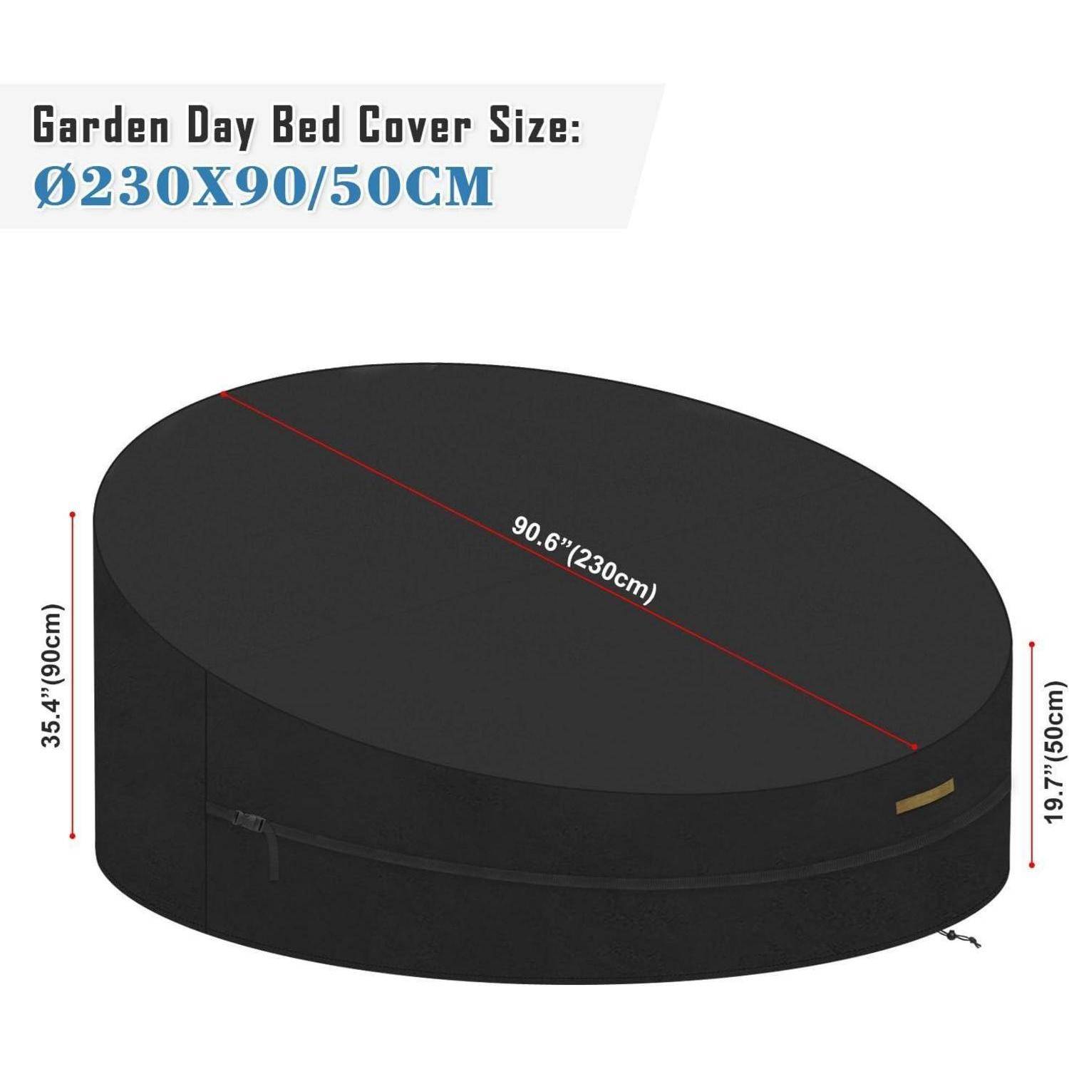 Garten-Tagbettbezug Größe: Ø230X90/50CM