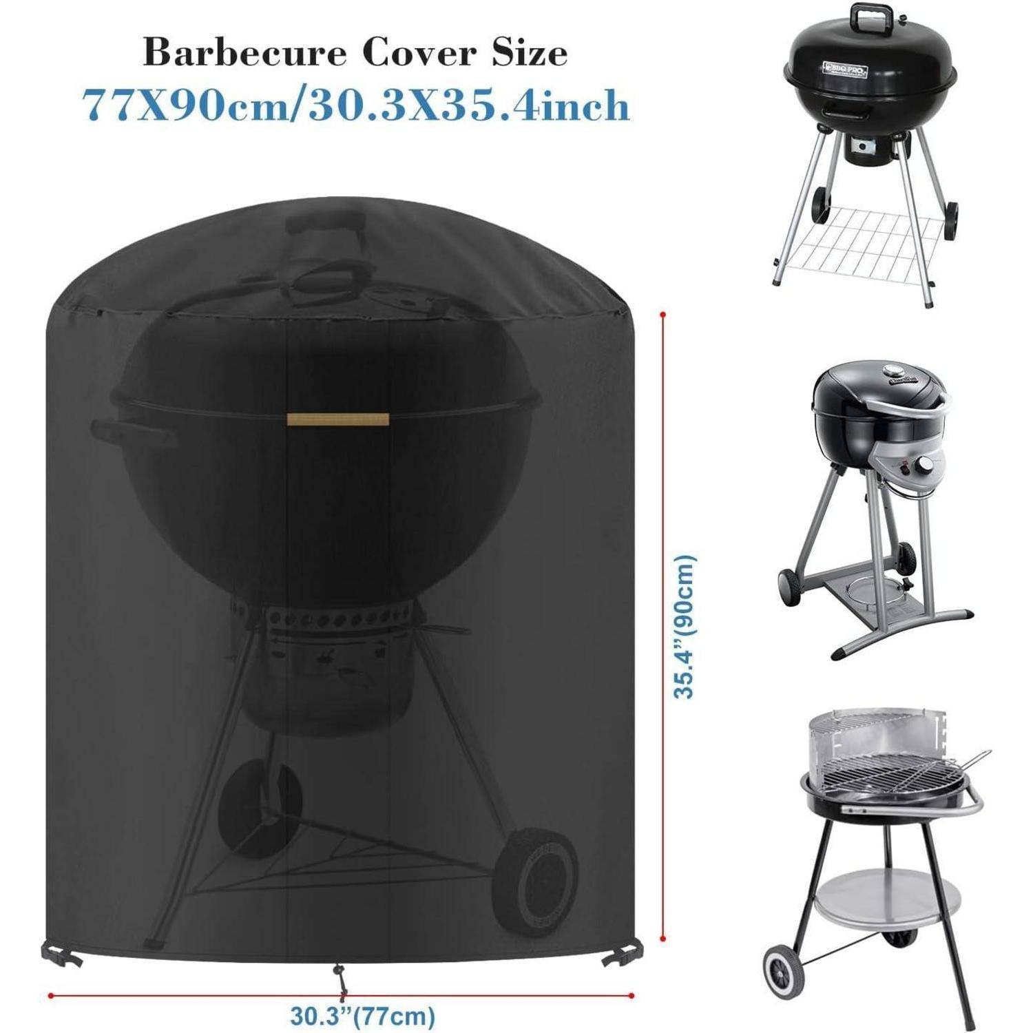 Grillabdeckung Größe 77X90cm/30,3X35,4 Zoll