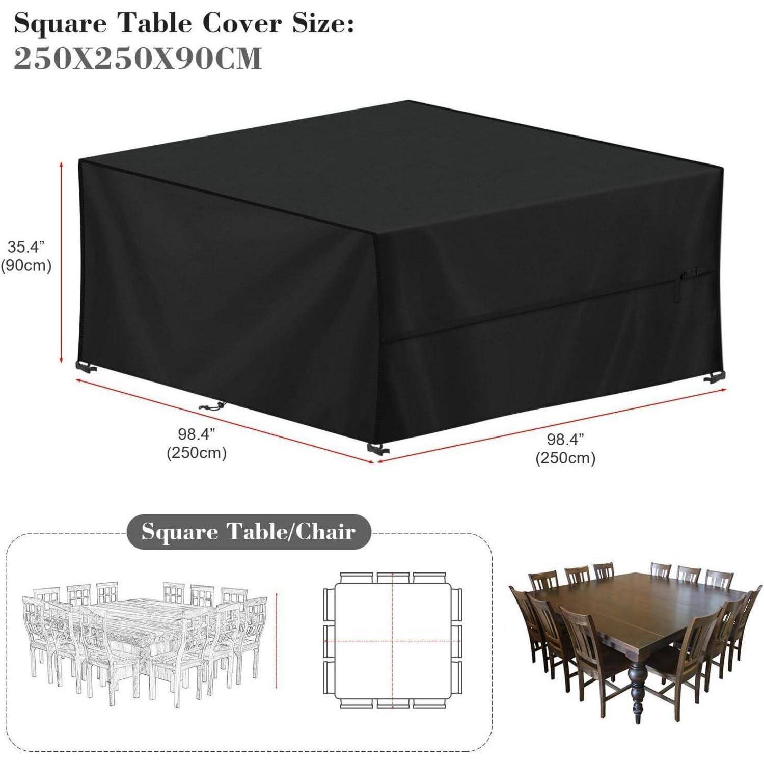 Größe der Quadratischen Tischdecke: 250X250X90CM