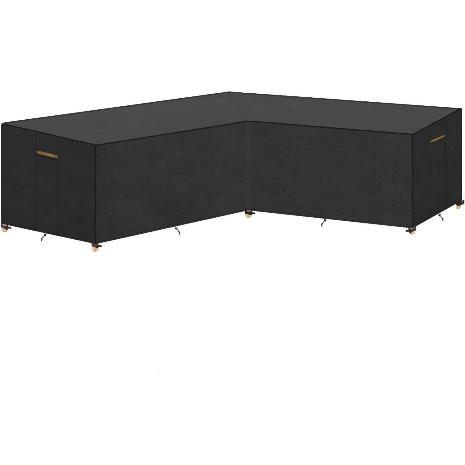 Abdeckung Gartenmöbel L Wasserdicht Ecksofa V-Form 270x270x90 80cm