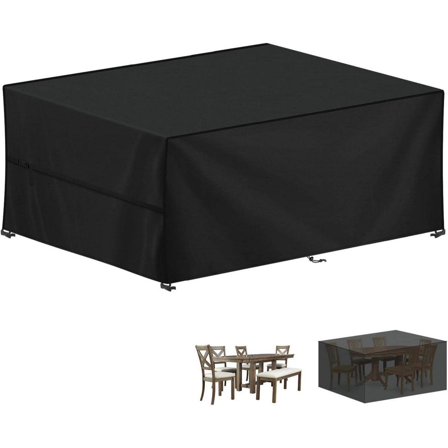 Tischabdeckung wasserdicht winterfest 420D Oxford 245x165x100cm