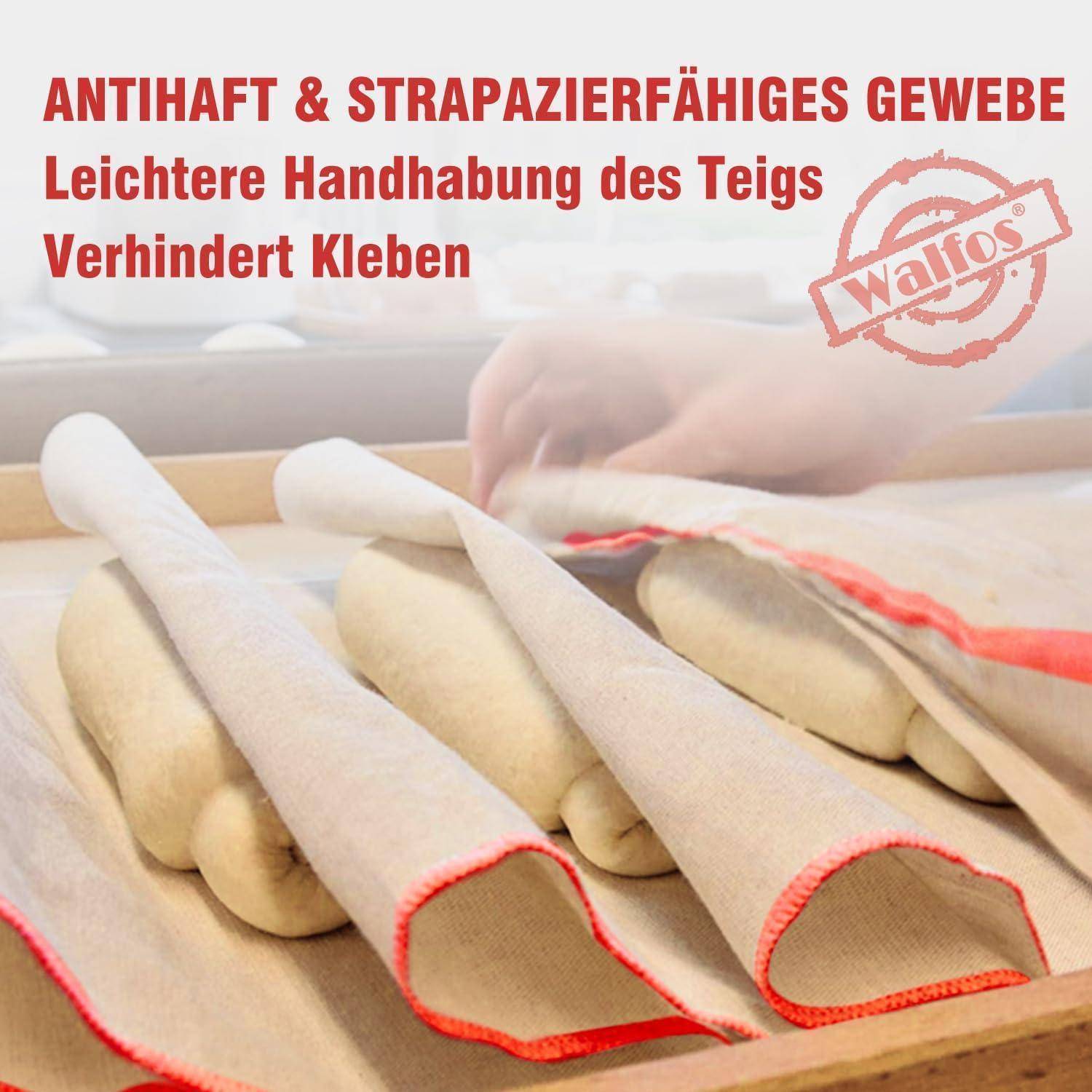 Antihaft & strapazierfähiges Gewebe. Leichtere Handhabung des Teigs. Verhindert Kleben.