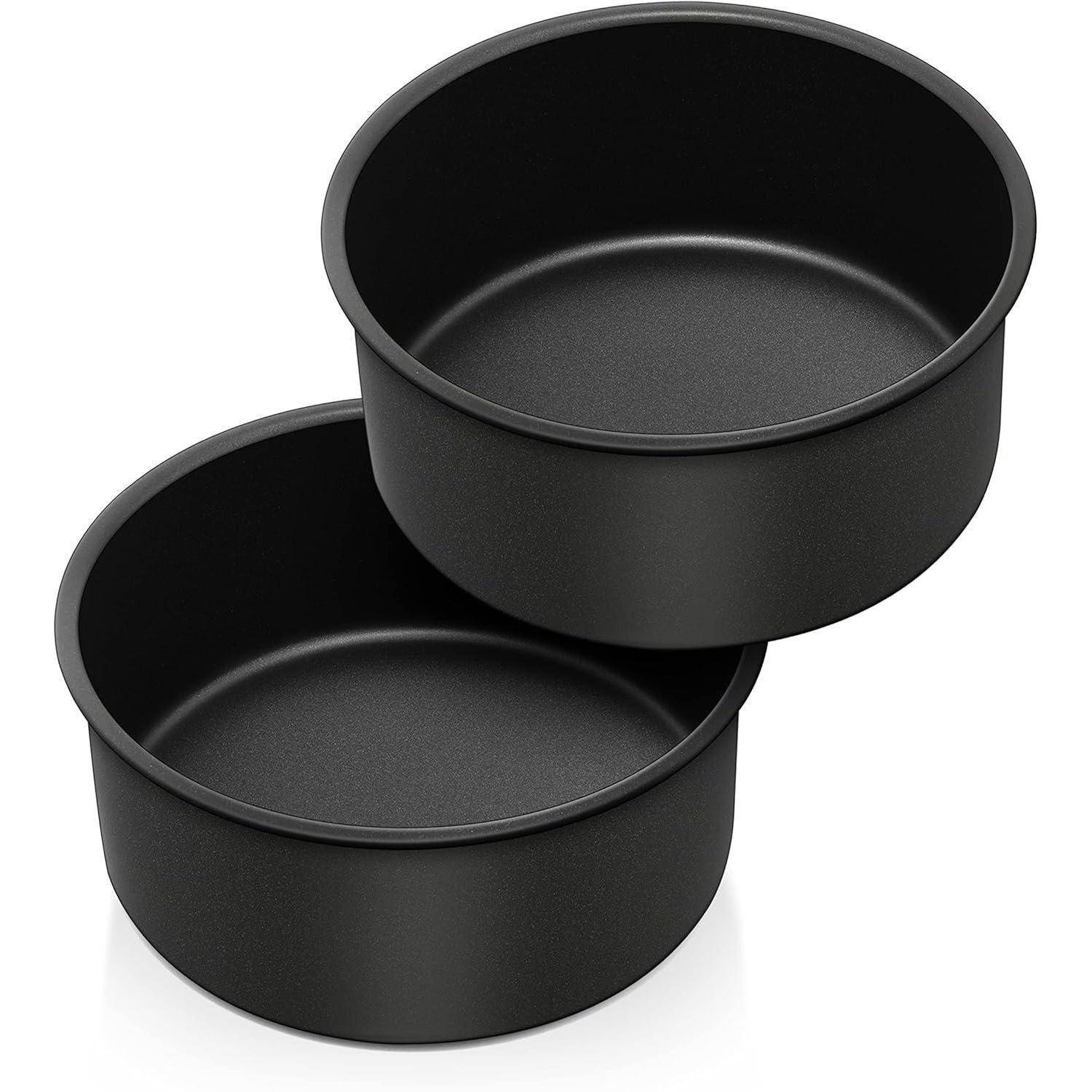 Backform Set Edelstahl Rund Kuchenform 16 cm 2er Antihaftbeschichtet