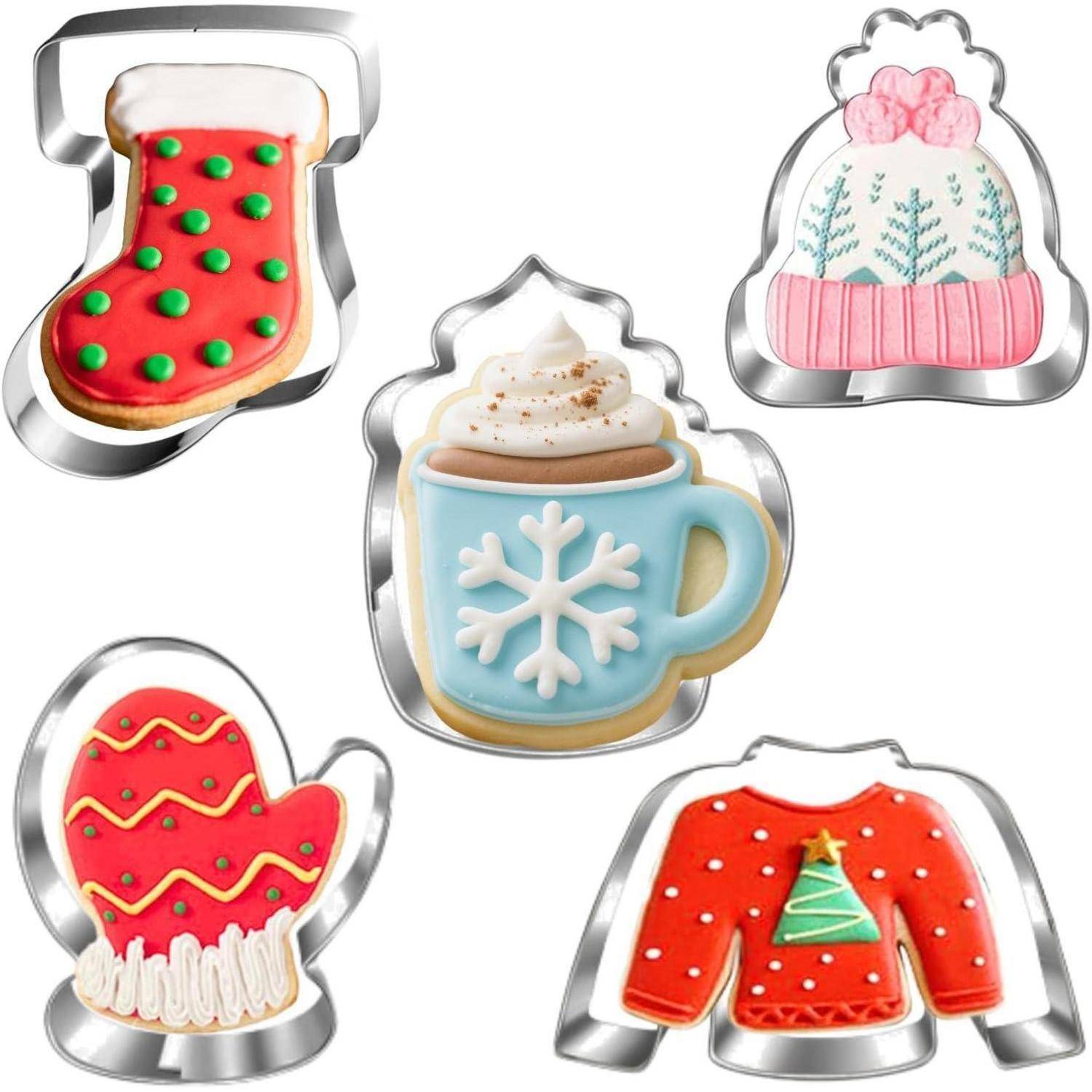 Ausstechformen Set 5 Stück Weihnachten Winter