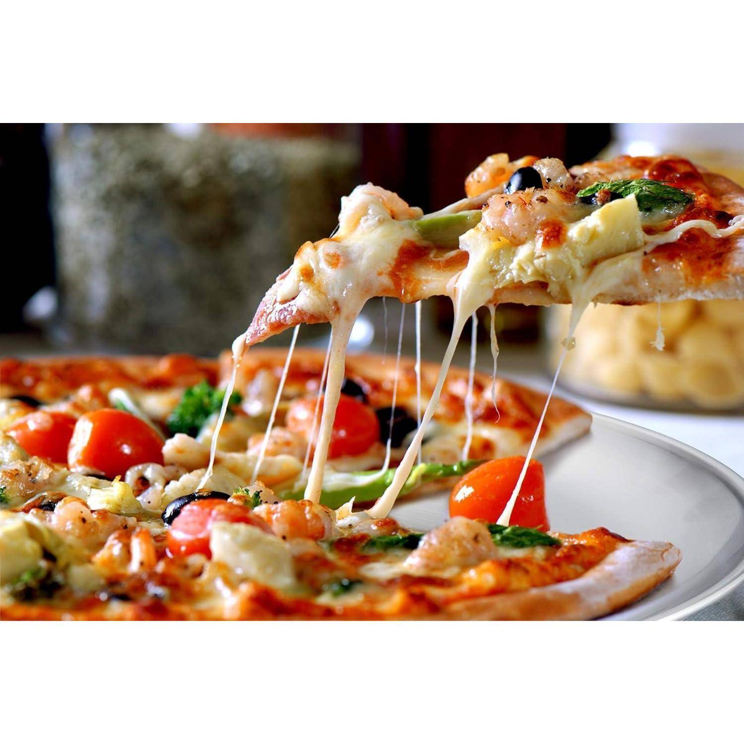 Pizzablech 30 cm Rund Edelstahl 2er Set 2x 30cm*1,7H Edelstahl