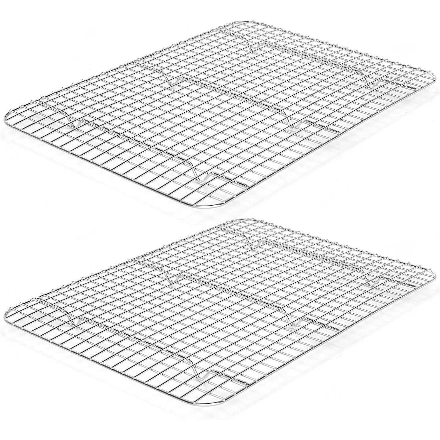 Abkühlgitter Kuchengitter Edelstahl 2erSet 42,1x29,1x2cm