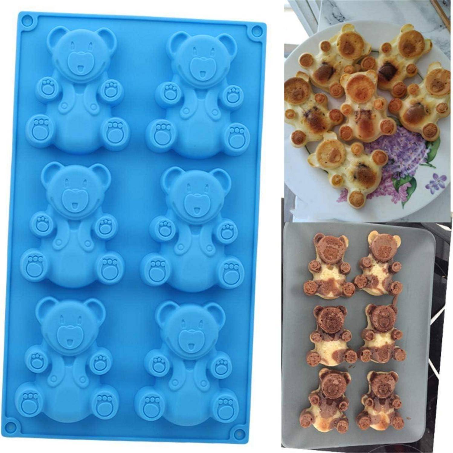 Backform Silikon Kuchen Muffin Kasten Bär Weihnachten #9