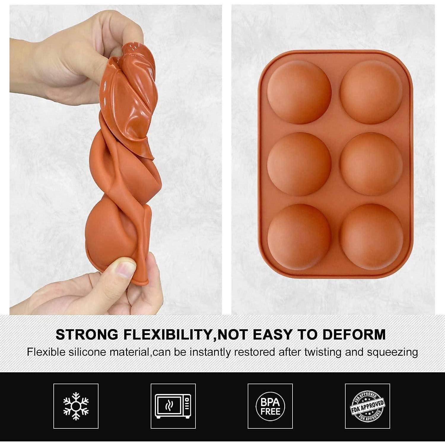 Schokoladenform Silikon Halbkugel 6 2 Stück- 6 Halbkugeln