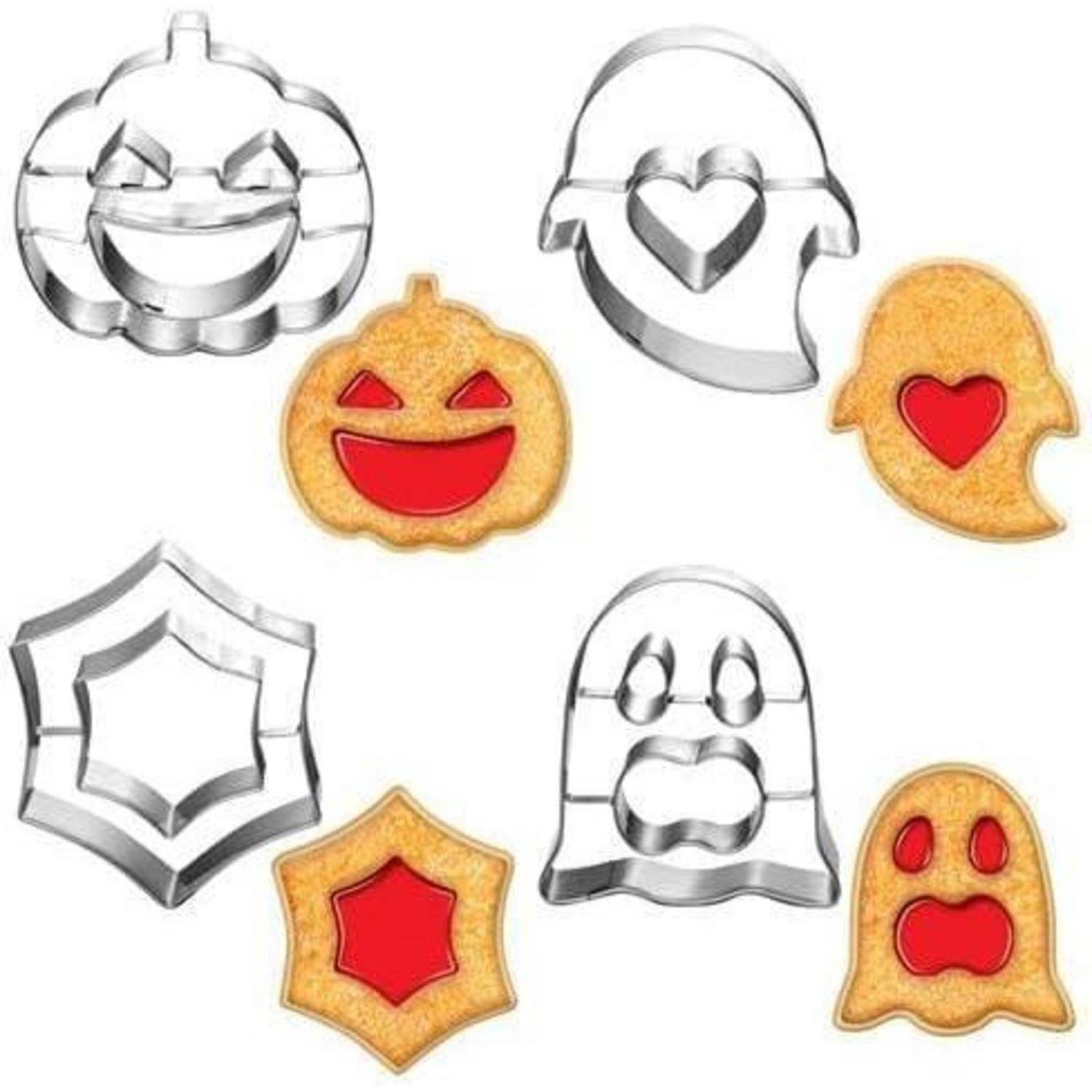 Ausstecher Halloween Linzer Set of 4 Halloween Linzer Ausstecher