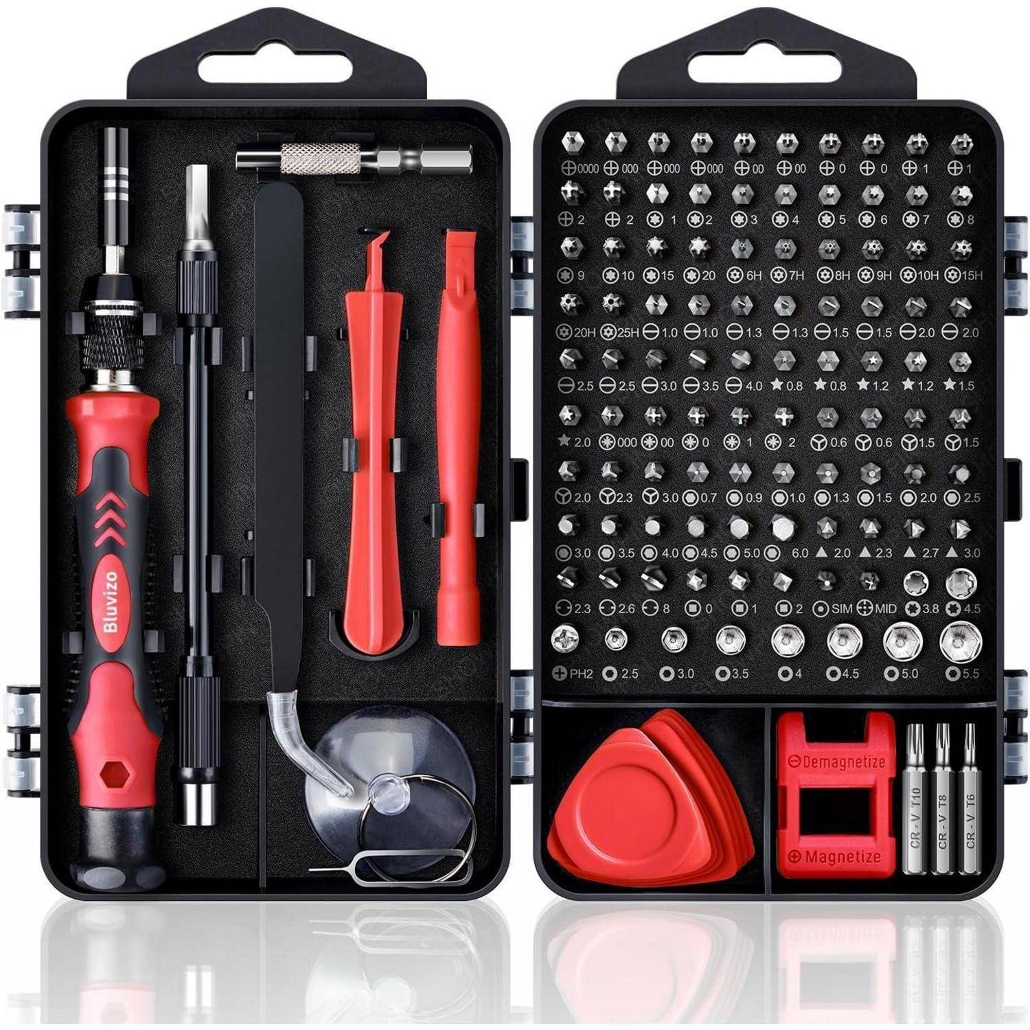 Schraubendreher Set Feinmechaniker Mini 124in1 103Bit Rot