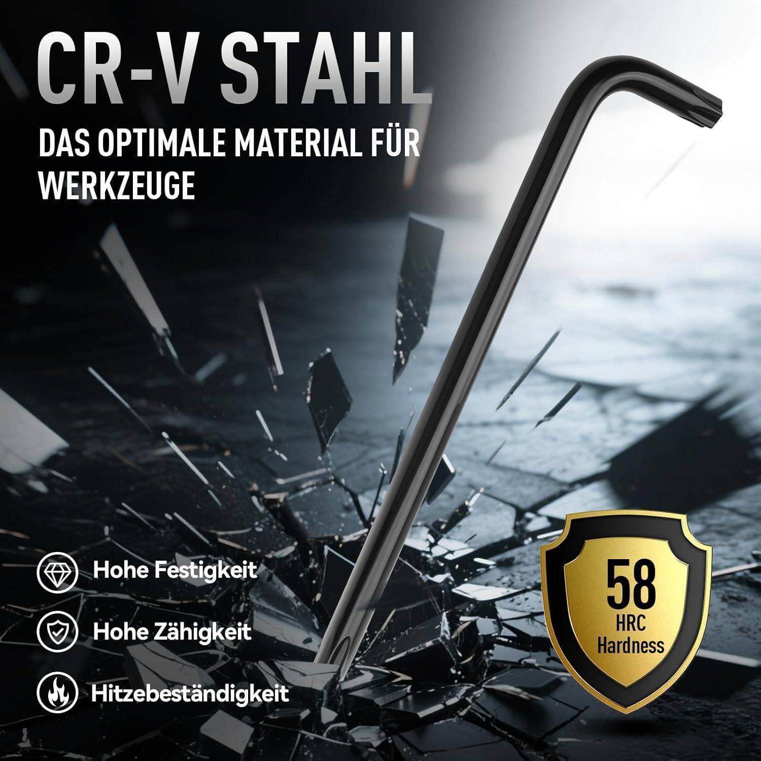 Innensechskant Schlüsselset Kugelkopf Lang Torx T10 T50 22PCS