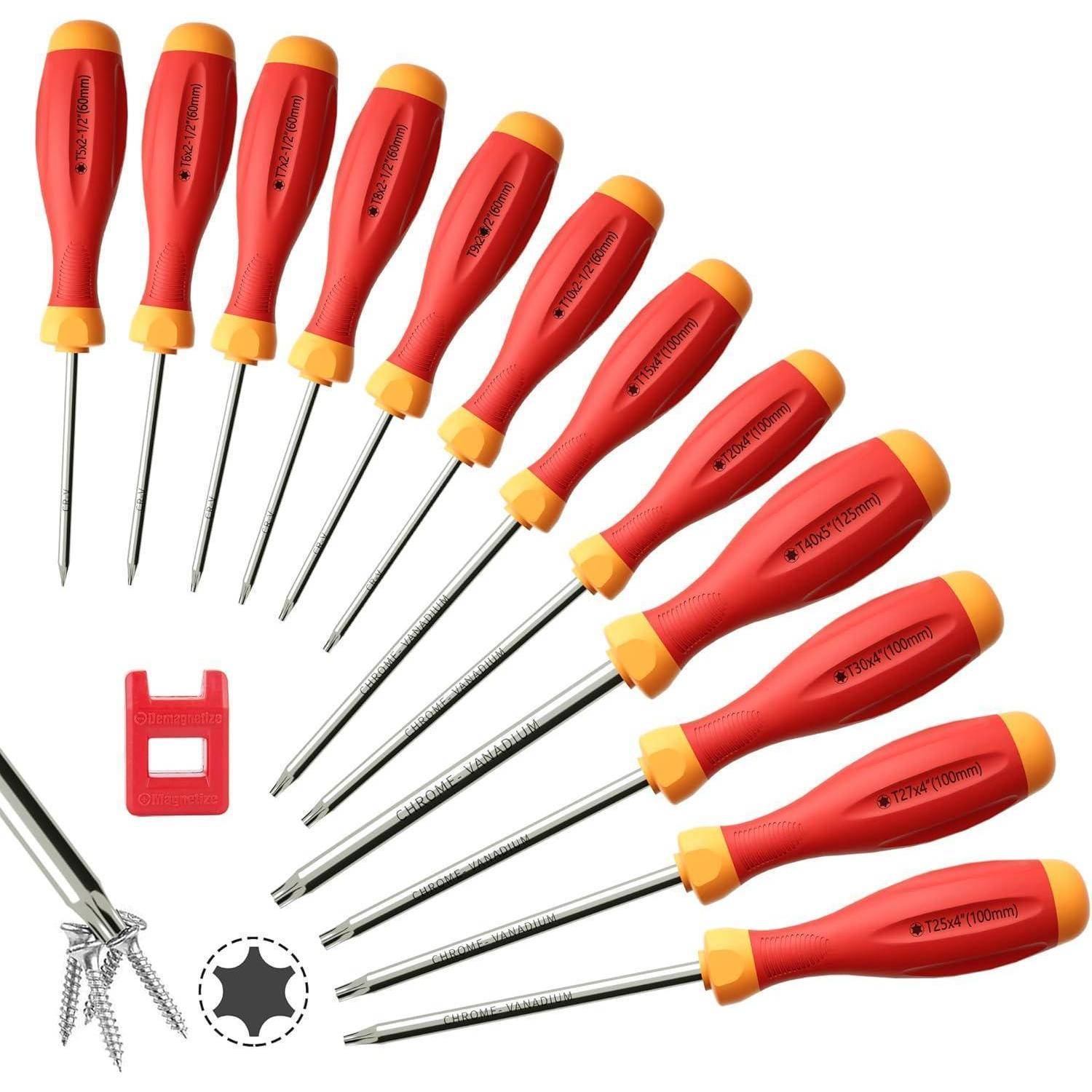 Schraubendreher Set Torx 12in1 Magnetisch CRV Stahl Torx 12 PCS