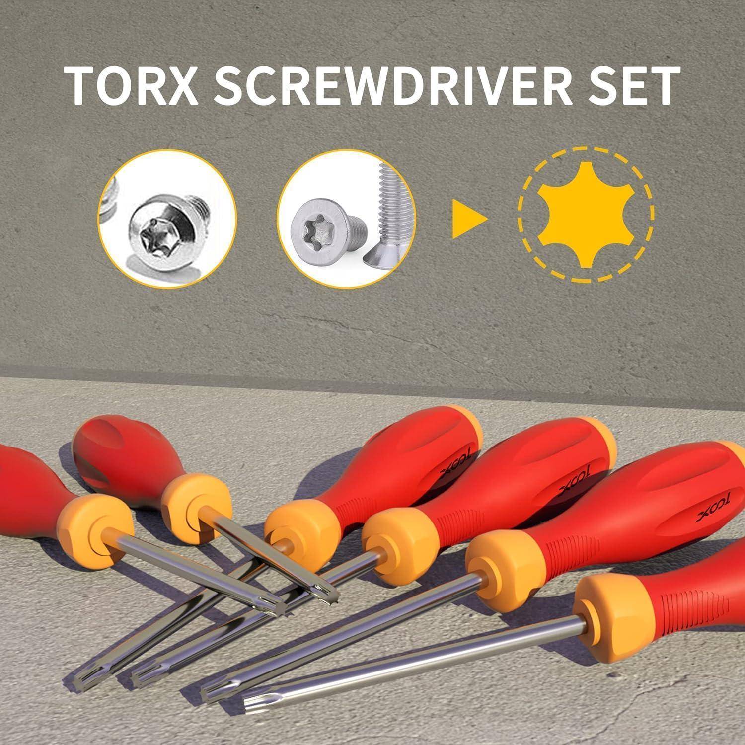 Schraubendreher Set Torx 12in1 Magnetisch CRV Stahl Torx 12 PCS