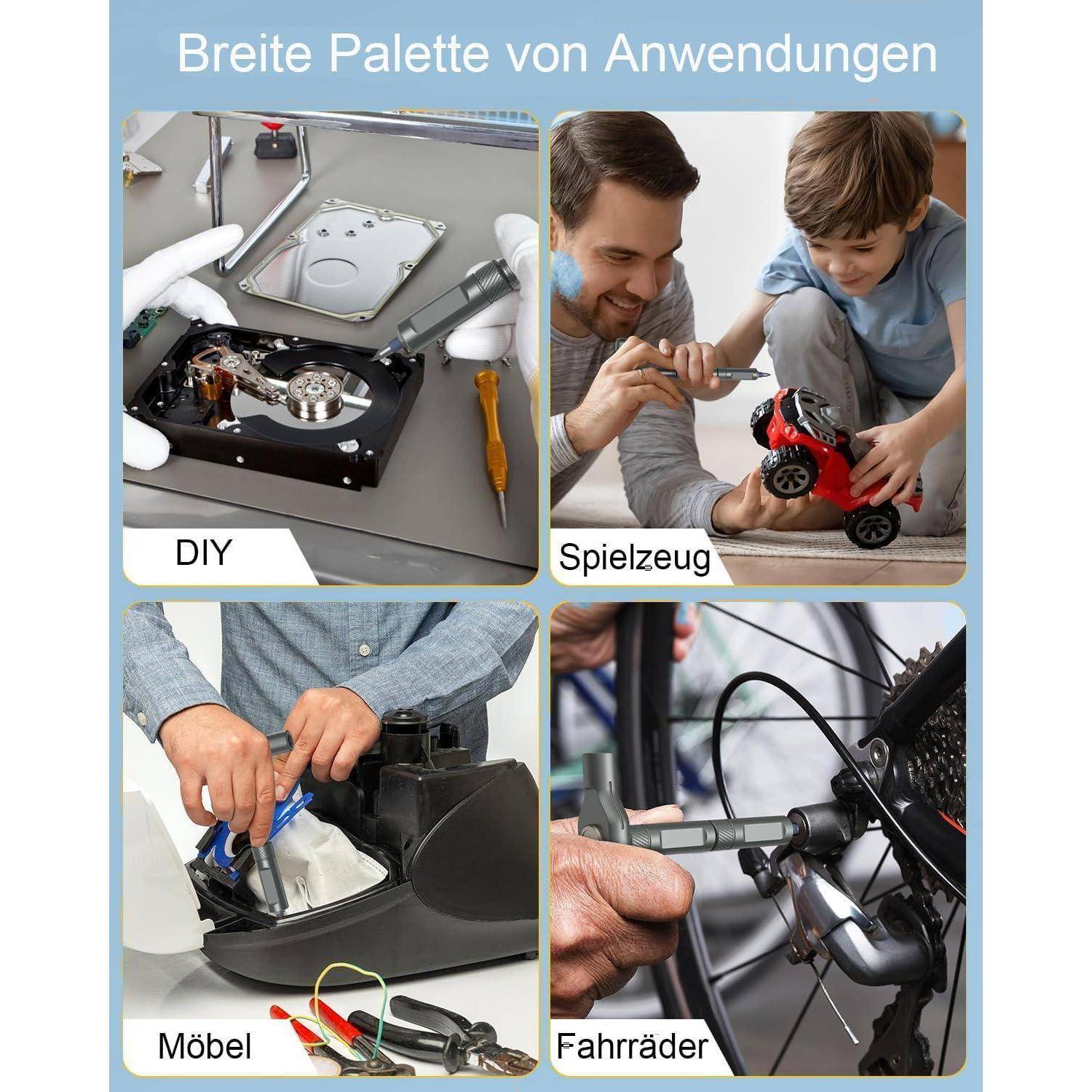 Schraubendreher Set 42in1 Magnet Ratsche Multi Bit Orange