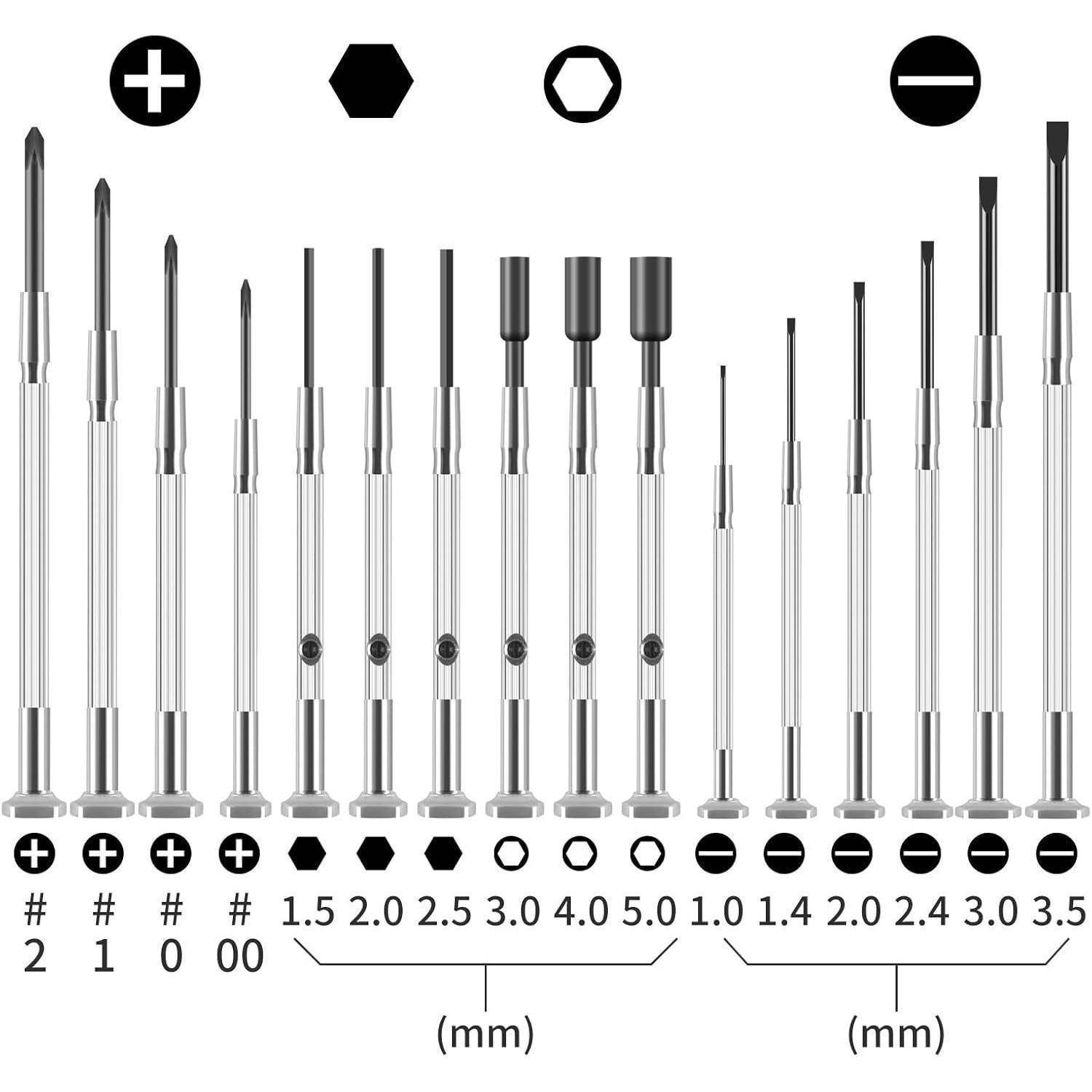 Schraubendreher Präzisions Uhrmacher Feinmechaniker 17 17 teiliges Set
