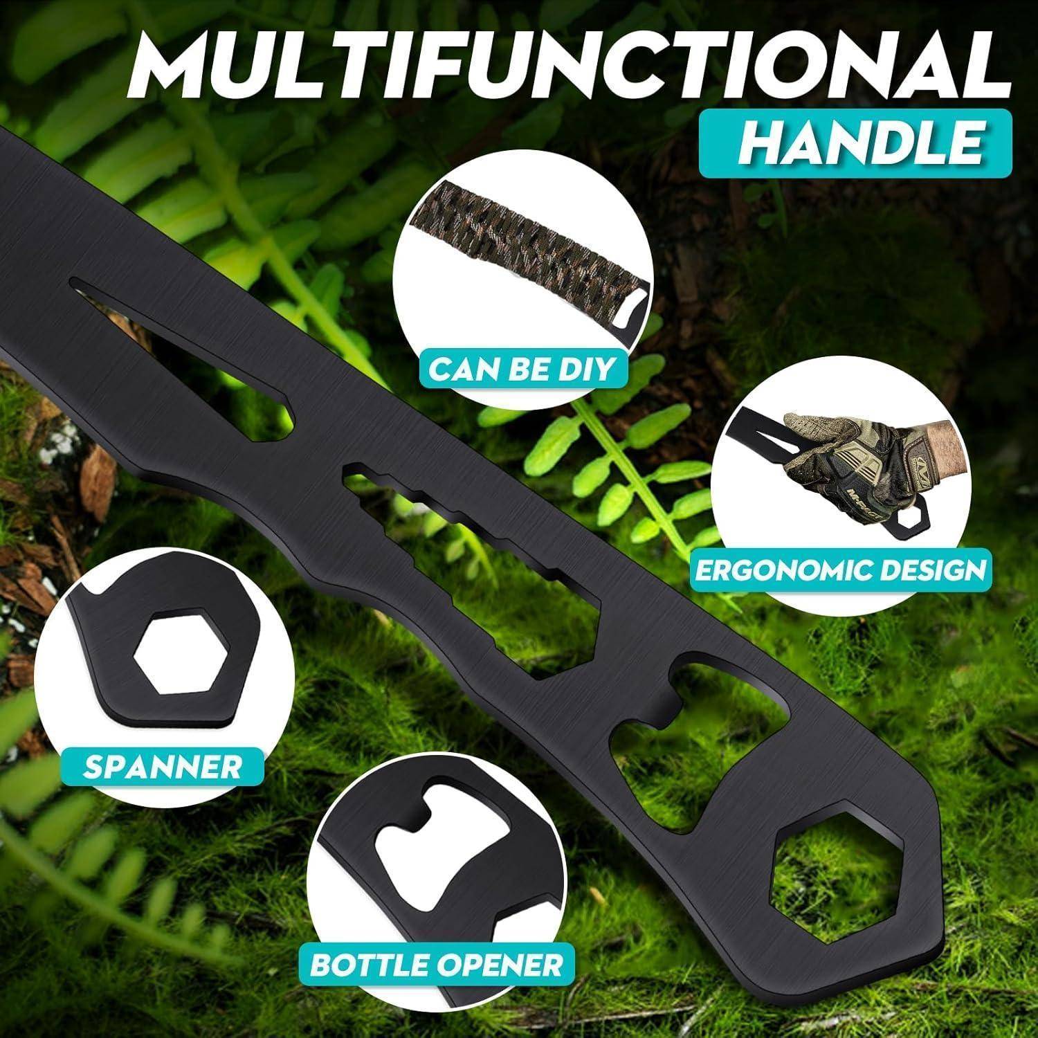 Camping Axt Survival Bushcraft FullTang Nylonscheiden Männer 3 Stücke