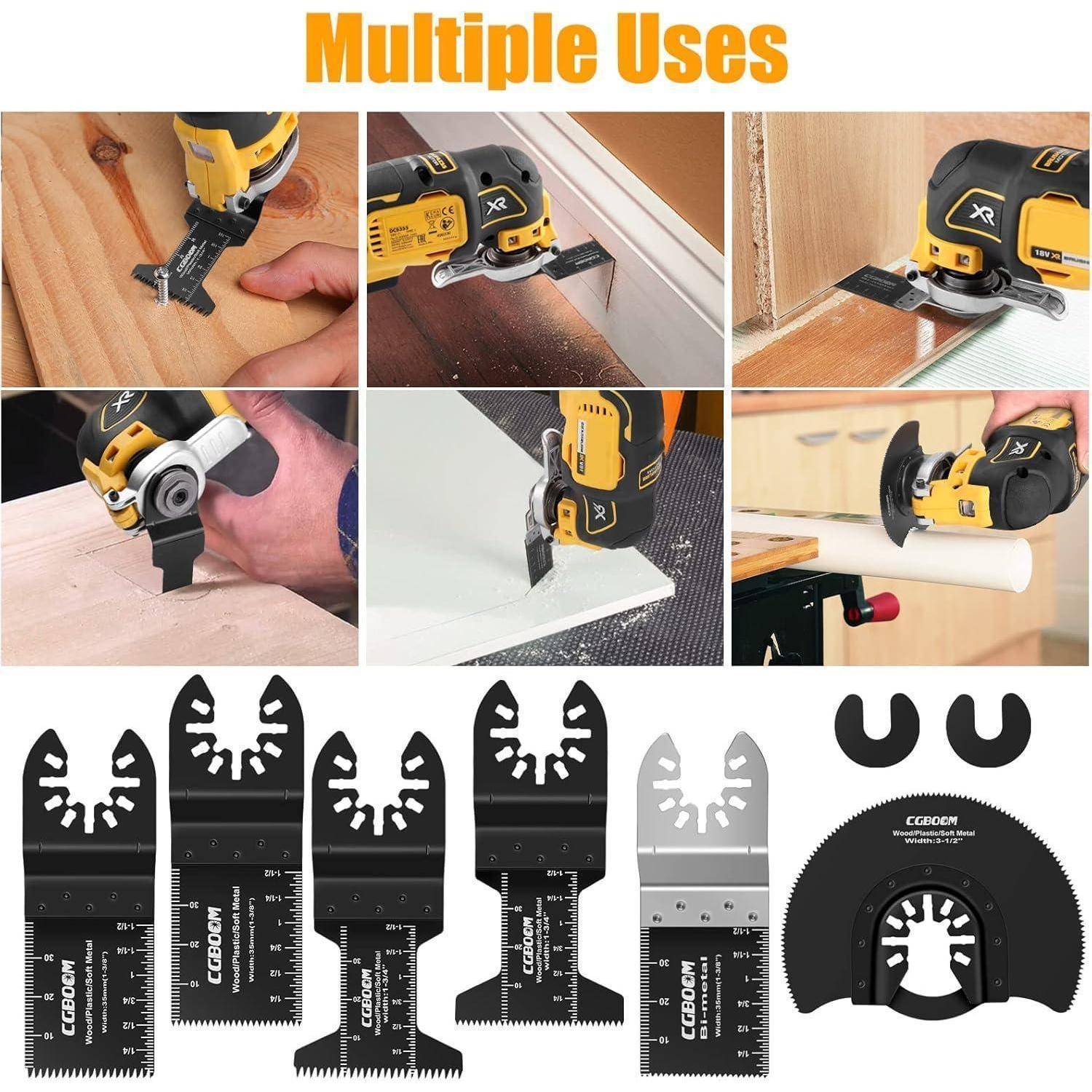 Multitool Sägeblätter 26 tlg Kohlenstoffstahl Edelstahl Oszillierendes