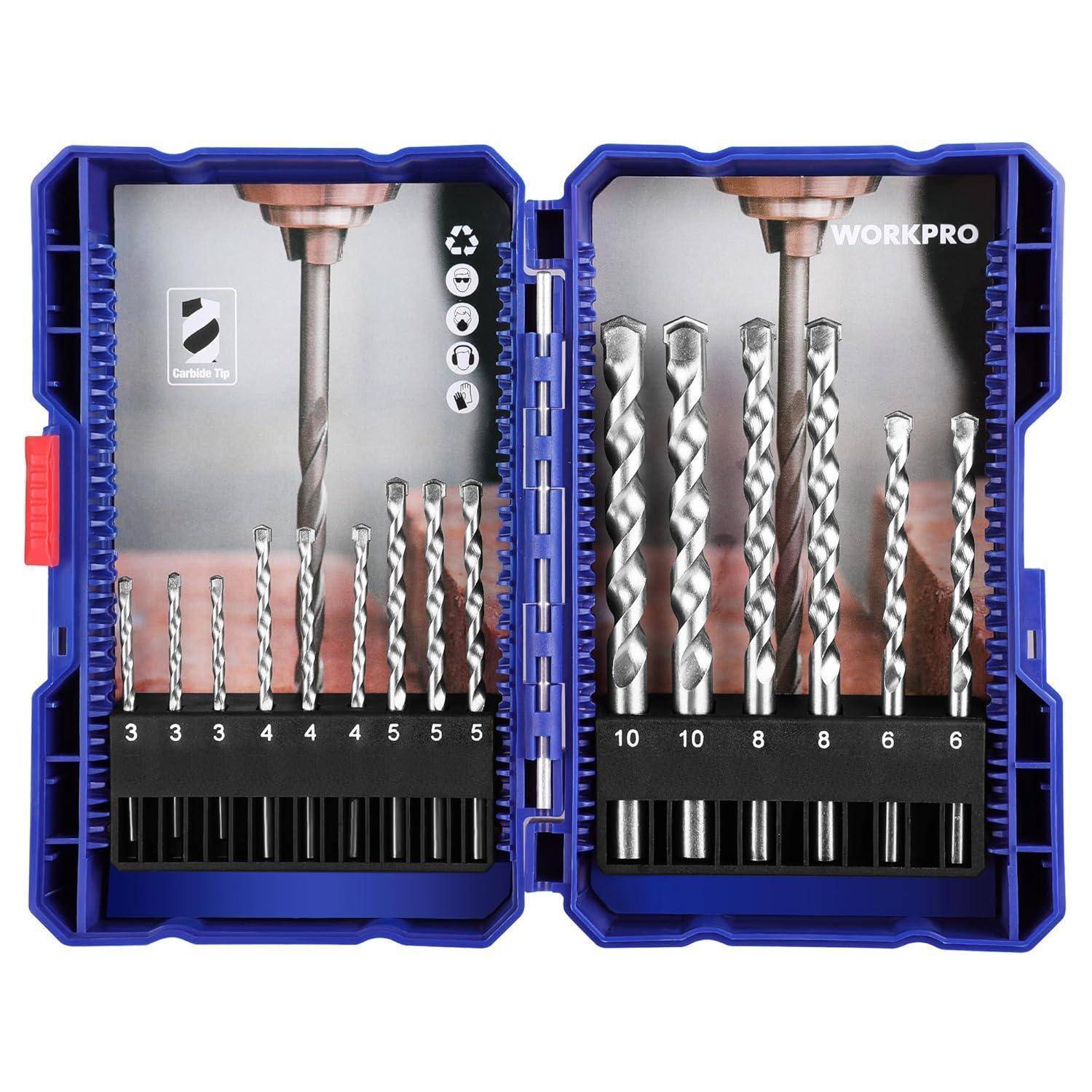 15tlg. Steinbohrer Set mit Aufbewahrungskoffer 3 4 5 6 8 10mm