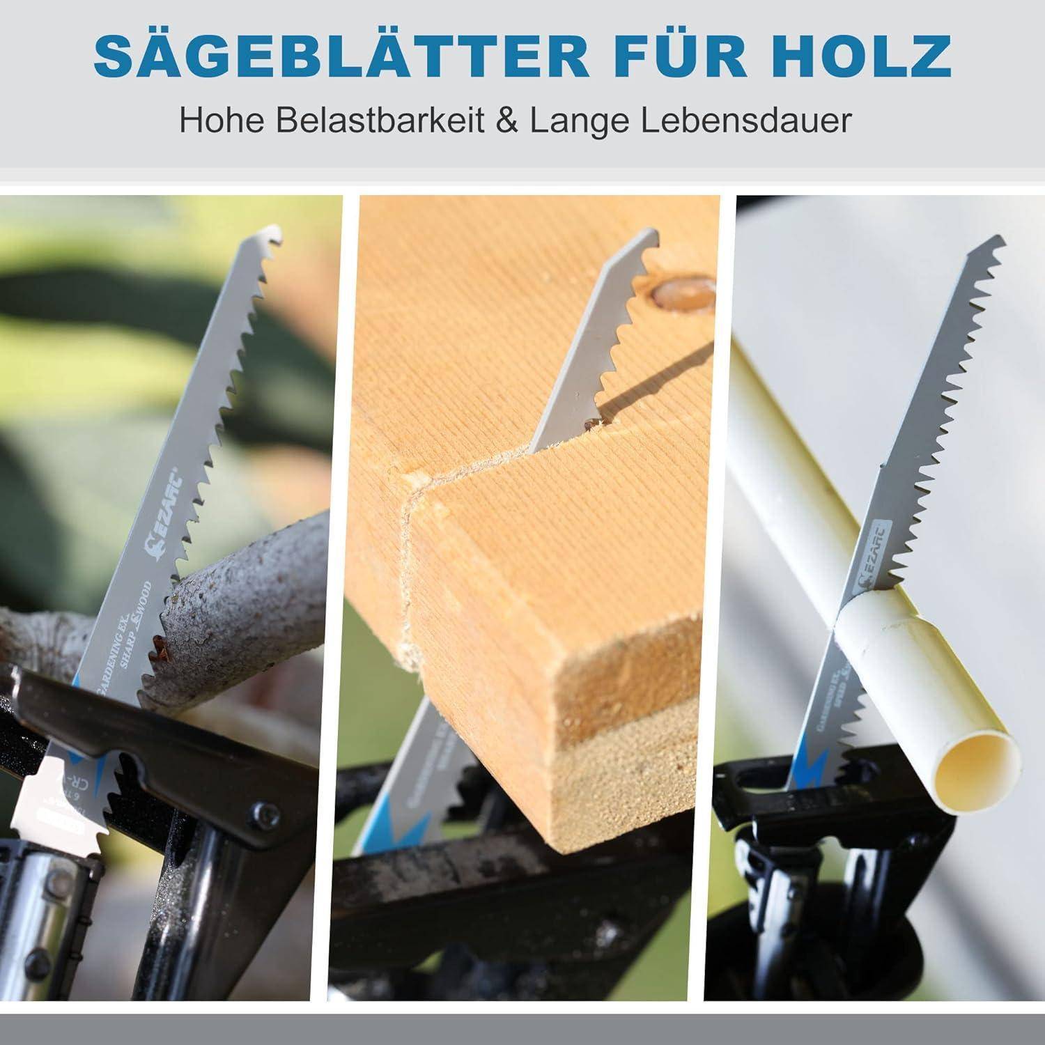 Säbelsägeblätter Set 5tlg für Holz, Zubehör Säbelsäge, schnelle