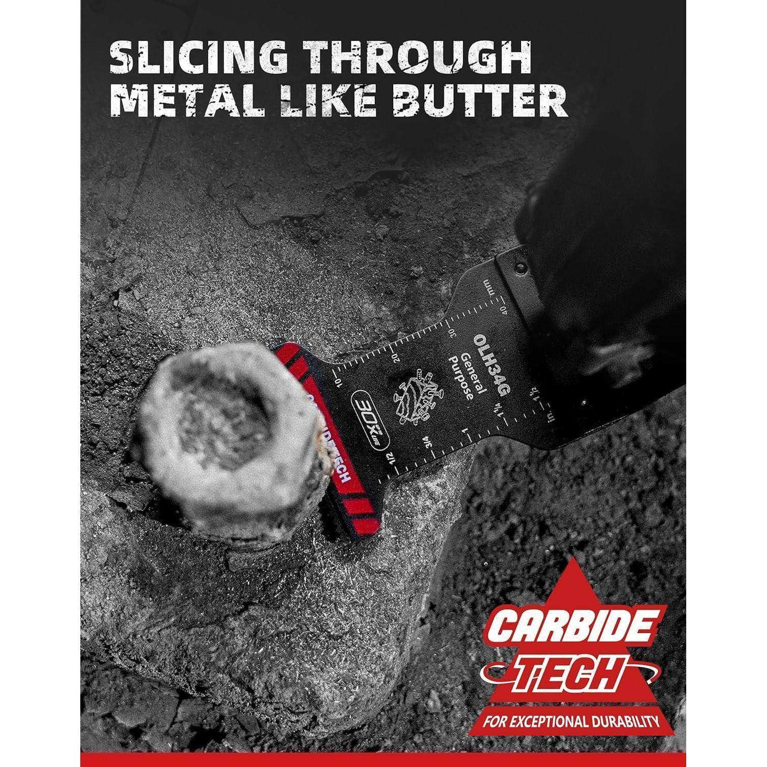 EZARC Hartmetall Multitool Sägeblätter 3tlg Carbide Allzweck für