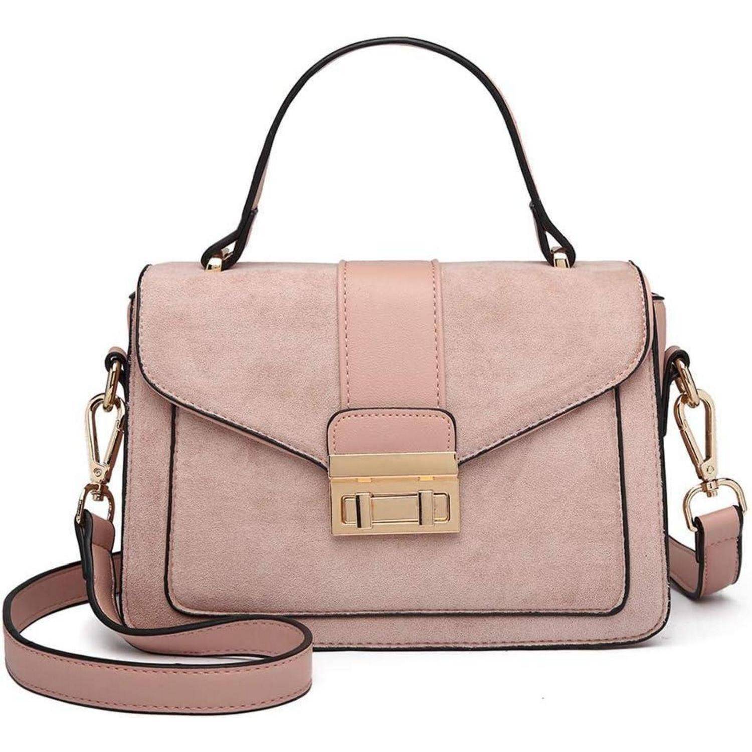 Damen Handtasche Klein Schultertasche Kunstleder Henkeltasche