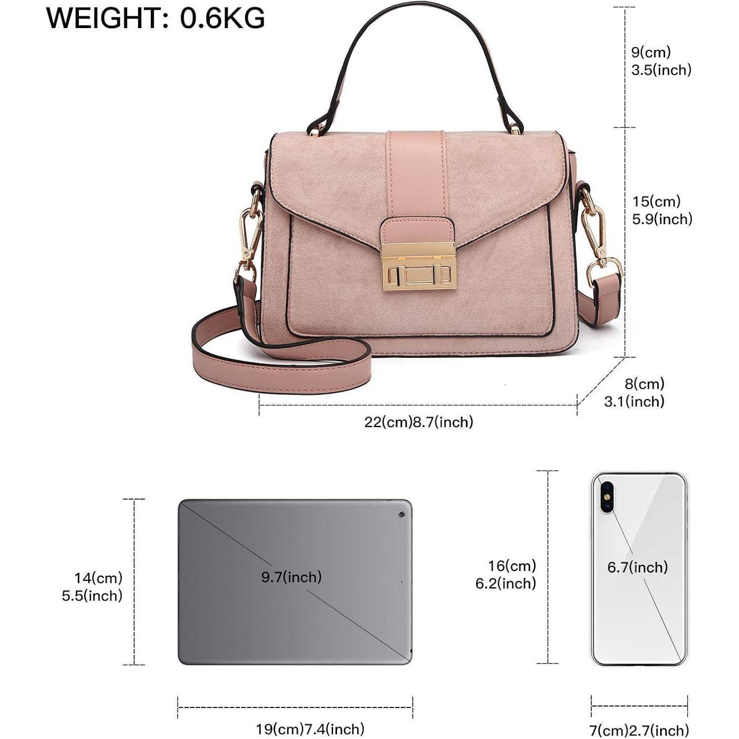 Damen Handtasche Klein Schultertasche Kunstleder Henkeltasche