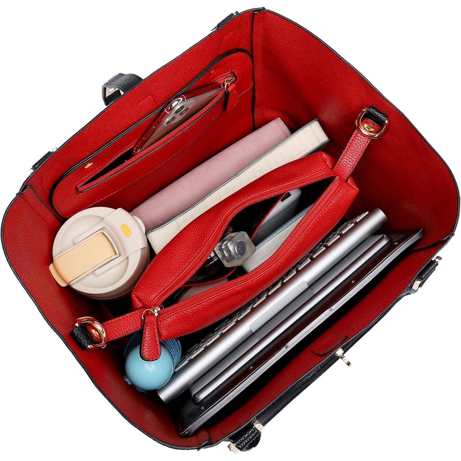 Große Damen Henkeltasche Leder Schultertasche Shopper Handtasche A4