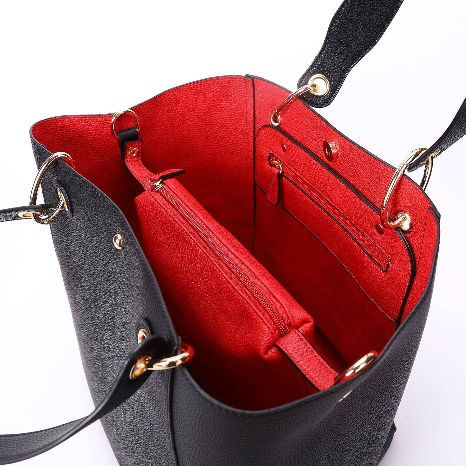 Große Damen Henkeltasche Leder Schultertasche Shopper Handtasche A4