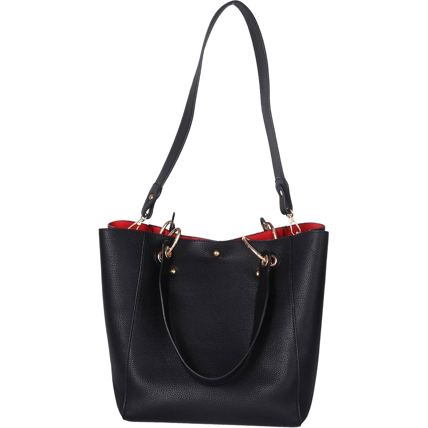 Große Damen Henkeltasche Leder Schultertasche Shopper Handtasche A4