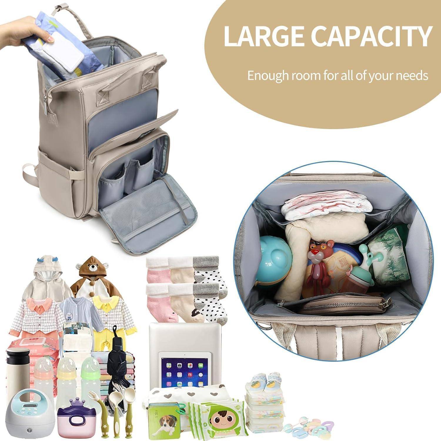 Wickelrucksack Baby Macaron Rucksack wasserdicht groß Capacity