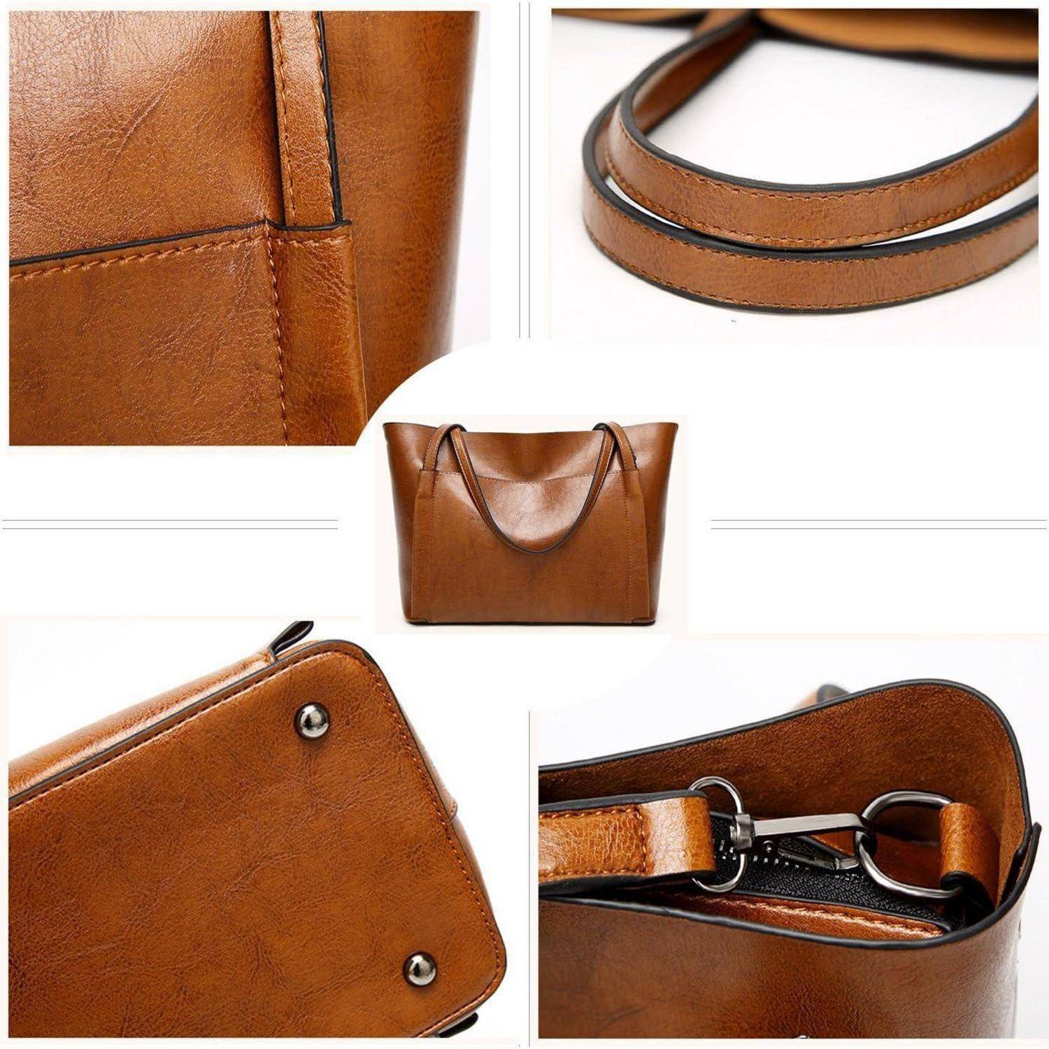 Damen Groß Shopper Schultertasche Umhängetasche Blau
