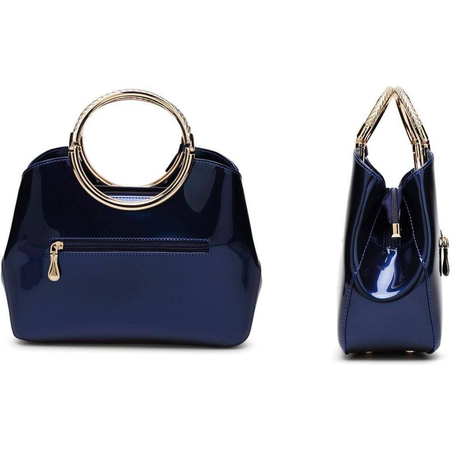 Damen Handtasche PU-Lackleder Henkeltasche Hochzeit Abend