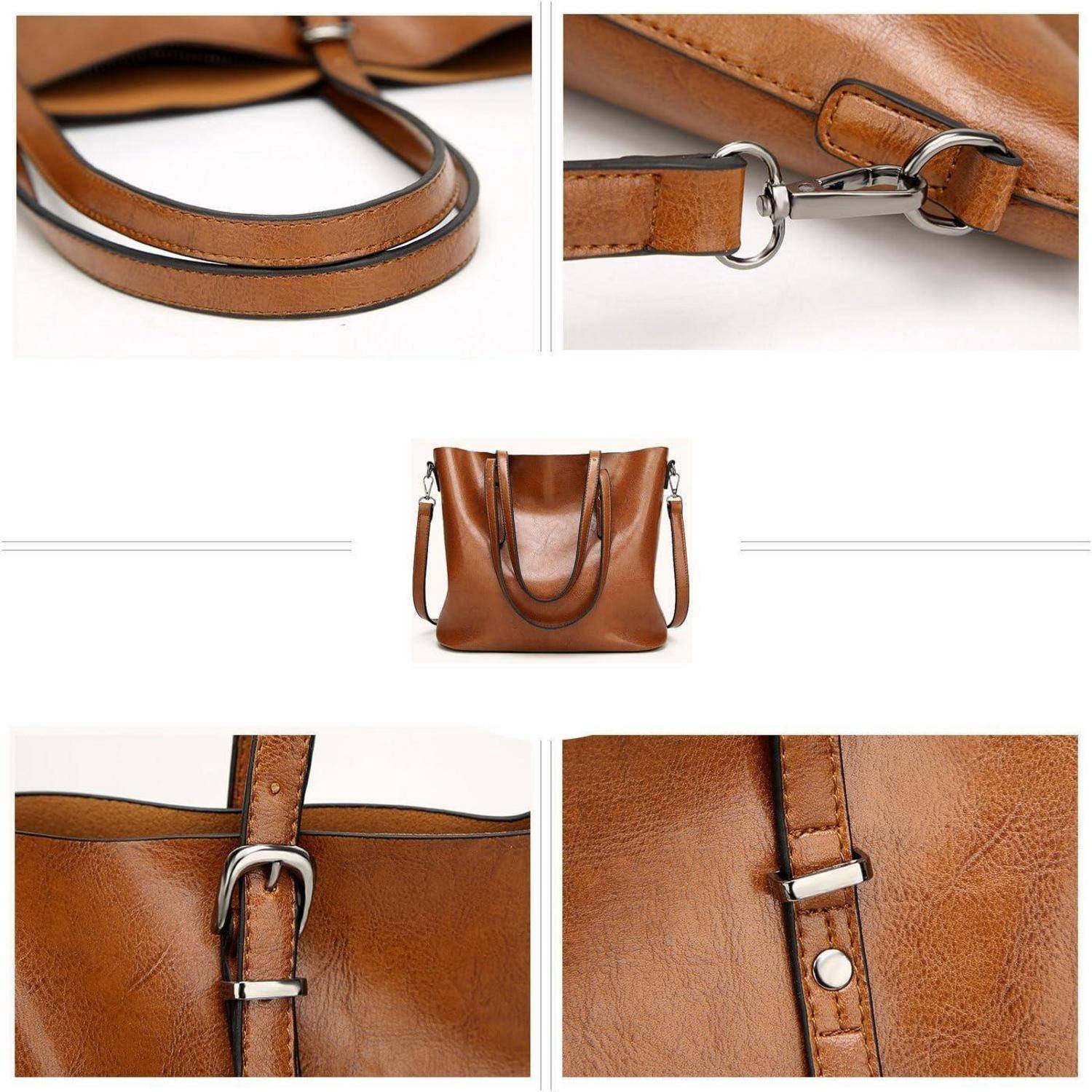 Damen Shopper Tasche Weinrot aus mit Schultergurt